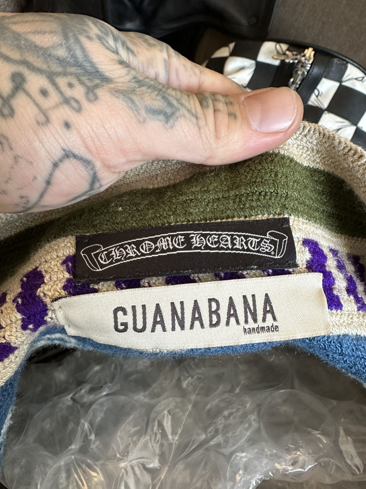 Chrome Hearts Chrome Hearts JUMBO XXXL Cross Patch Flood Guanabana Bag new Size ONE SIZE - 8 Thumbnail