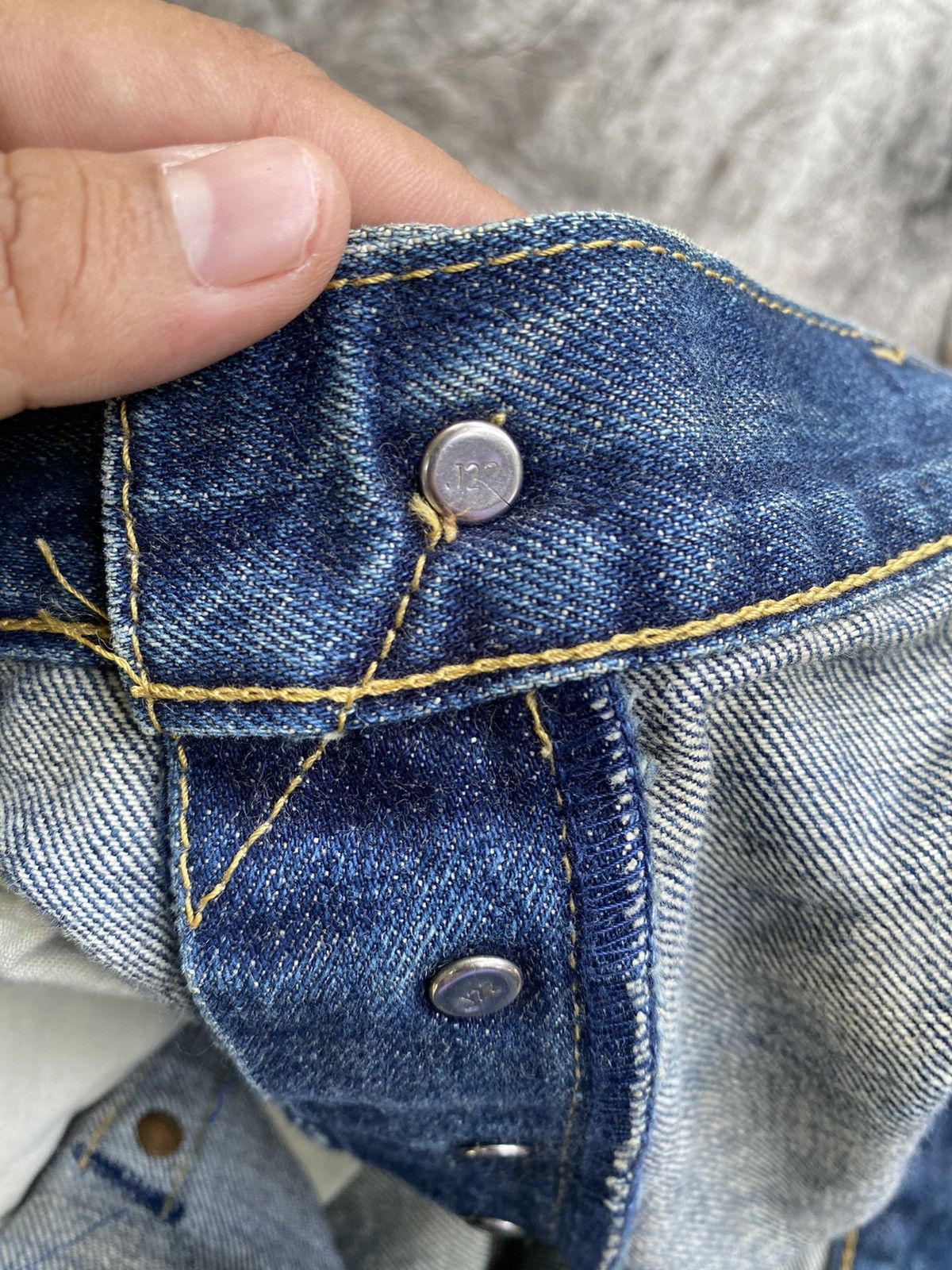 Levi's × Levi's Vintage Clothing × Vintage VINTAGE LEVIS 702 BIG E SELVEDGE WITH BUTTON J22, VERY RARE Size US 34 / EU 50 - 7 Thumbnail