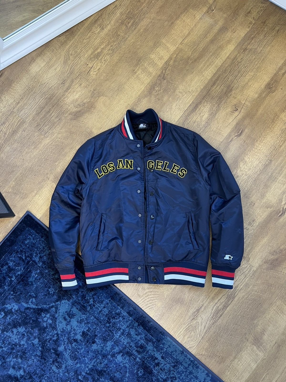 Starter Navy Starter black label Los Angeles bomber jacket ! Size US S / EU 44-46 / 1 - 1 Thumbnail