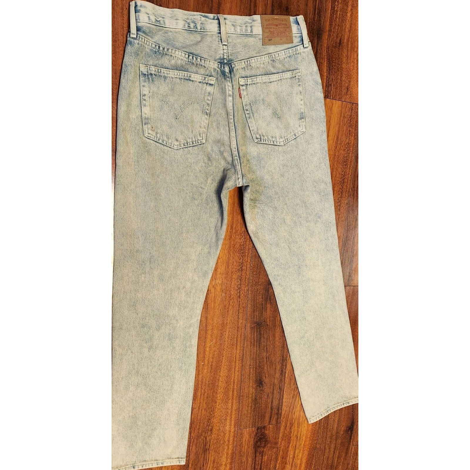 Levi's VINTAGE Levi's 501 Jeans Men's 28x30 Blue Denim Acid Wash Button Fly Pants Size US 28 / EU 44 - 3 Thumbnail