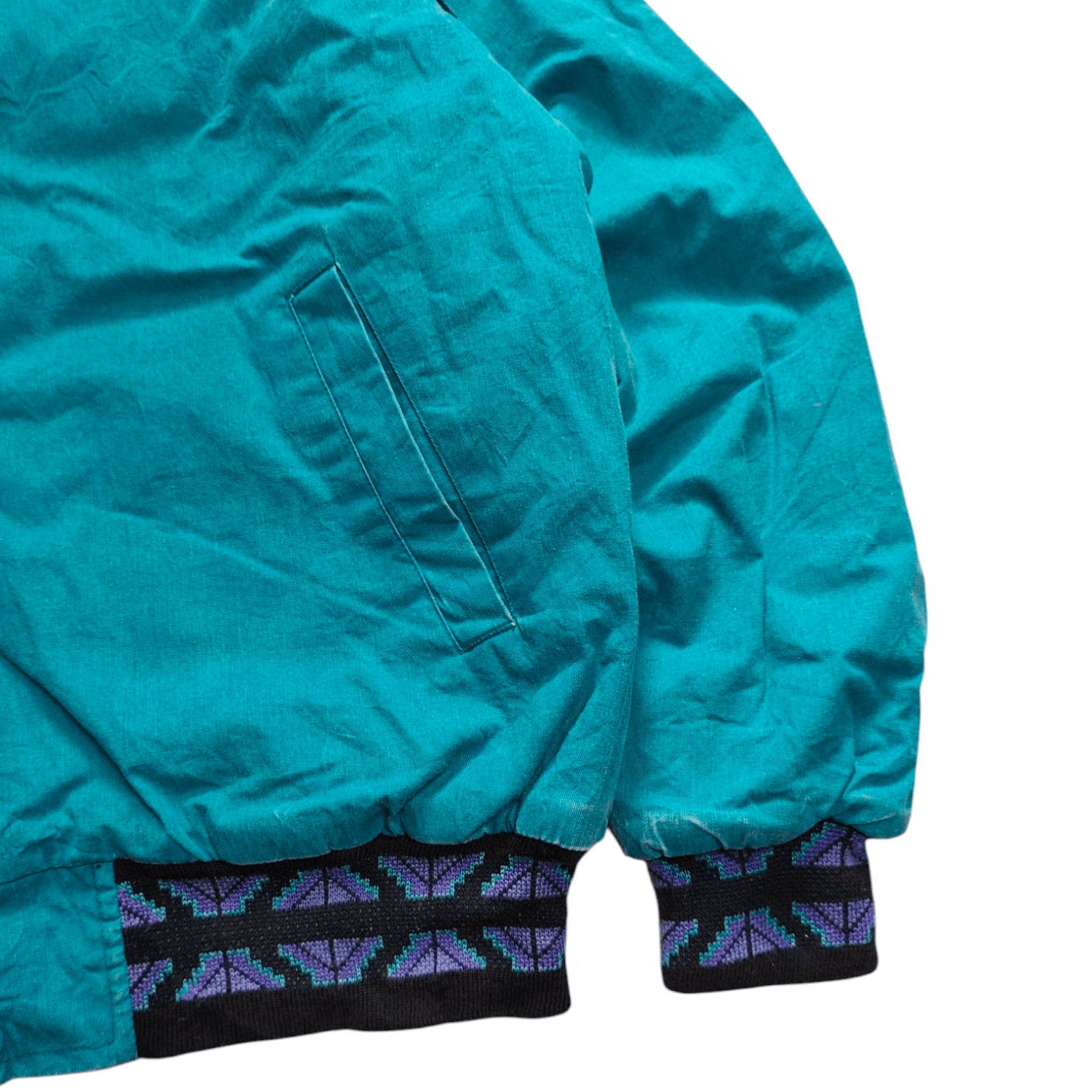 Vintage × Wrangler Vintage 90s Wrangler Brushpopper Aztec Canvas Bomber Jacket Size US M / EU 48-50 / 2 - 4 Thumbnail