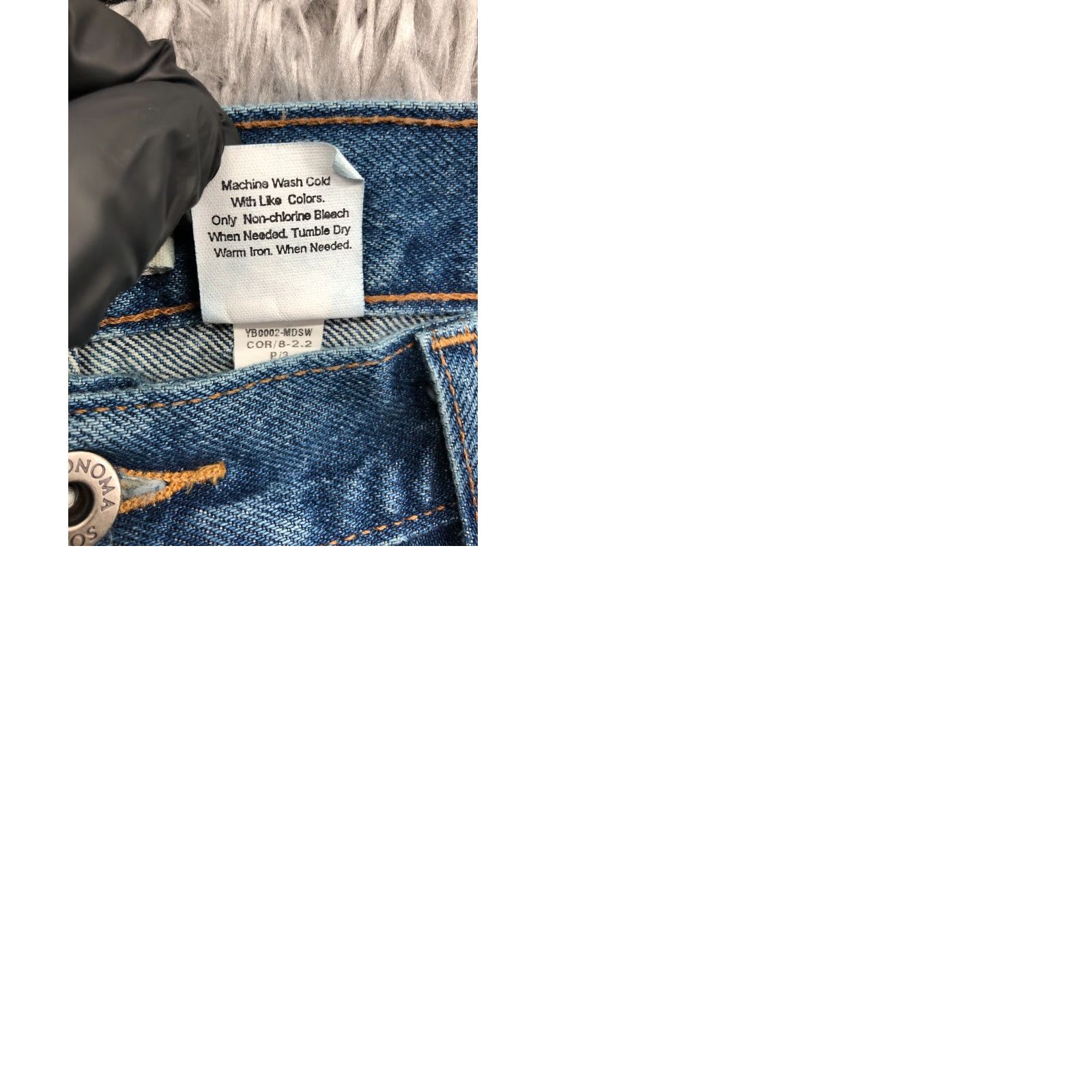 Vintage Sonoma Jeans Size 38x32 Mens Straight Mid Rise Blue Denim 5-Pocket Regular Waist Comfort Size US 38 / EU 54 - 9 Thumbnail