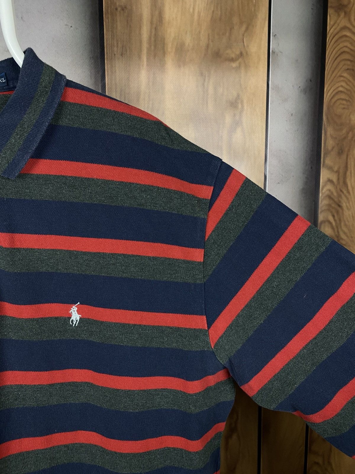 Polo Ralph Lauren 🎠Vintage 90s Polo Swetshirt Polo Ralph Lauren Striped Pony🎠 Size US XL / EU 56 / 4 - 7 Thumbnail