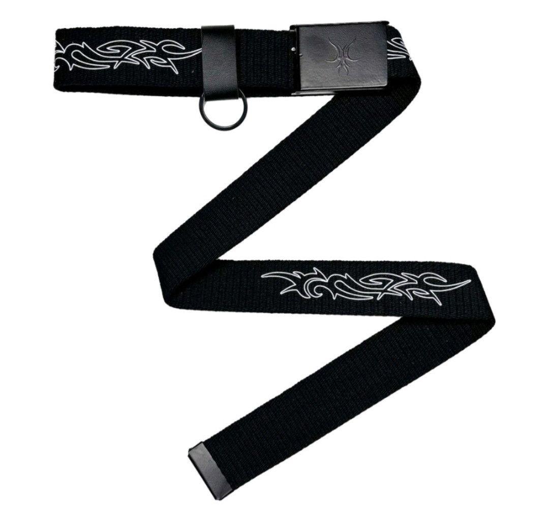 Lightning white Japanese style belt