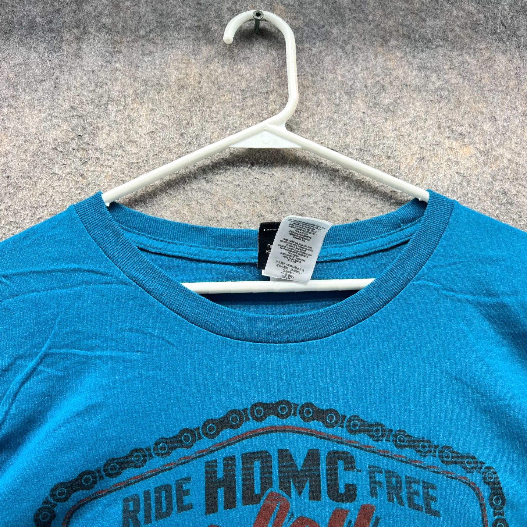 Harley Davidson Harley-Davidson Shirt Men 4XL Blue Crewneck Long Sleeve T-Shirt Motorcycle Logo Pockets Casual Regular Fit Size US XXL / EU 58 / 5 - 3 Thumbnail