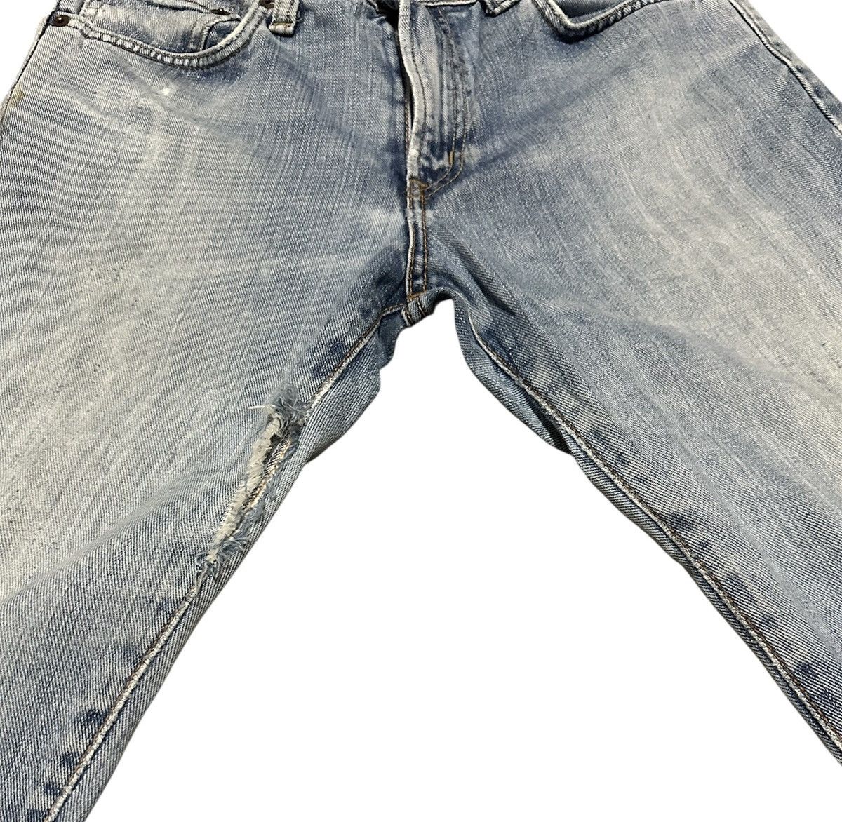 Edwin Vintage Edwin 403 Straight Leg Faded Blue Jeans Size US 30 / EU 46 - 4 Thumbnail