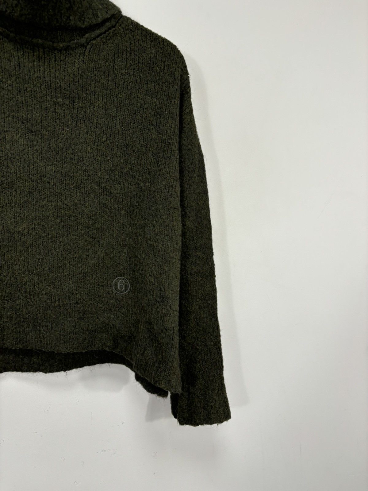 Maison Margiela Maison Margiela MM6 Khaki Green Mohair Turtleneck Sweater Size M / US 6-8 / IT 42-44 - 2 Thumbnail