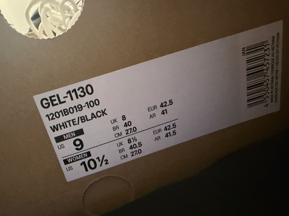 Asics Asics Gel 1130 'White Black' Size US 9 / EU 42 - 7 Thumbnail