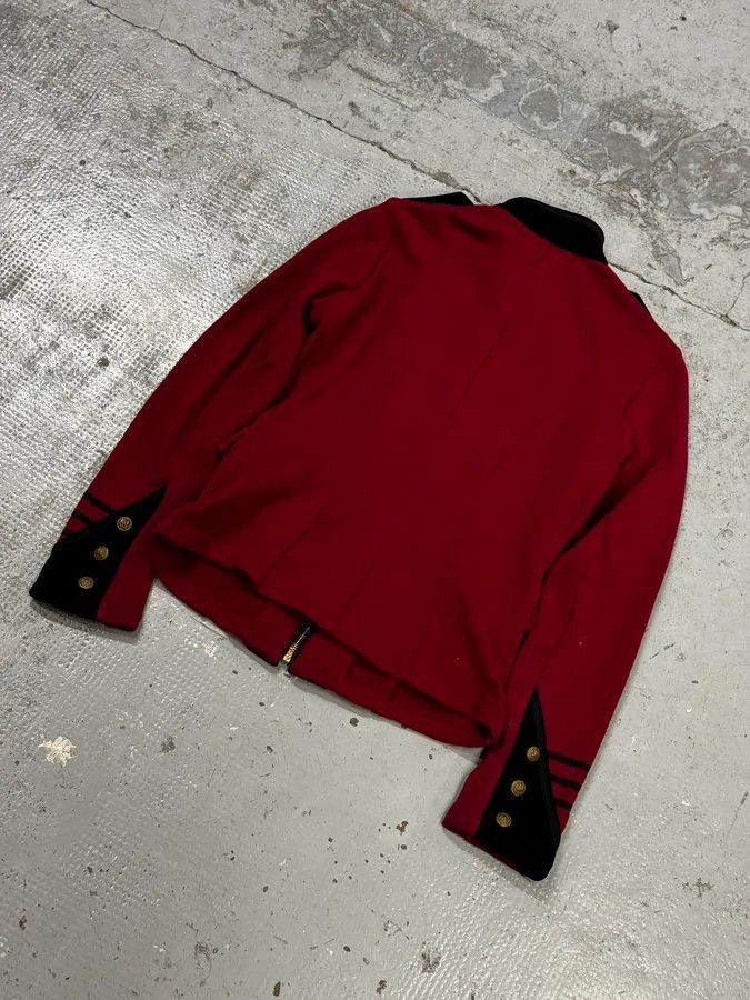 Polo Ralph Lauren Ralph Lauren Red & Black Buttoned Officer Zip-Up Jacket Size M / US 6-8 / IT 42-44 - 6 Thumbnail