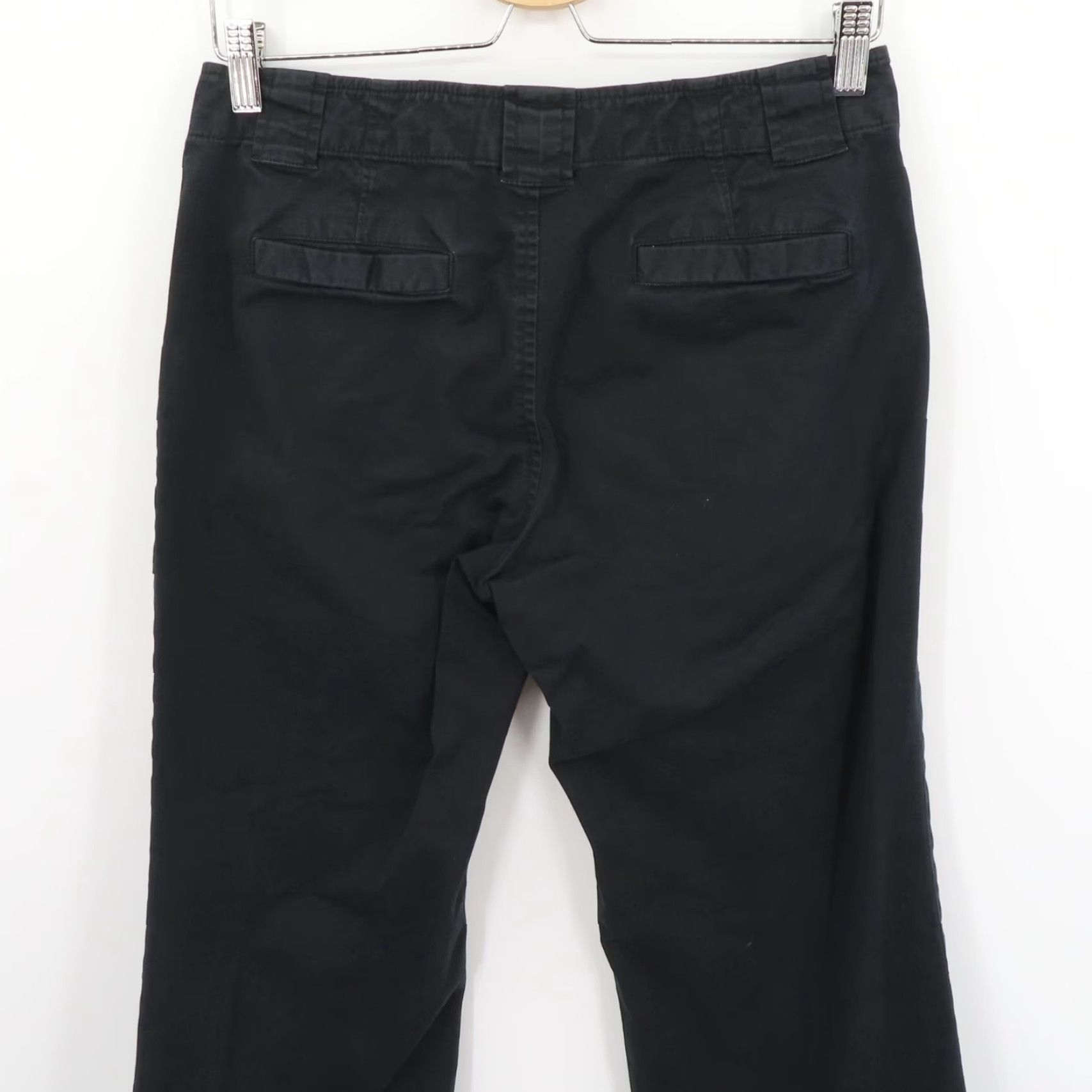 Banana Republic Banana Republic Womens 6 Martin Black Cotton Blend Trouser Career Pants Pockets Dress Pants/Workwear/Business Casual (Regular) Black Womens Pants Size 28" / US 6 / IT 42 - 4 Thumbnail