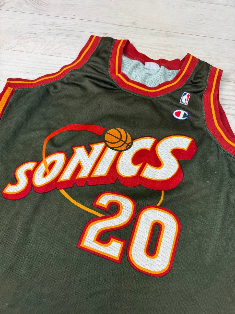 Champion Vintage Champion Seattle Super Sonics Payton #20 NBA Jersey Size US XL / EU 56 / 4 - 6 Thumbnail