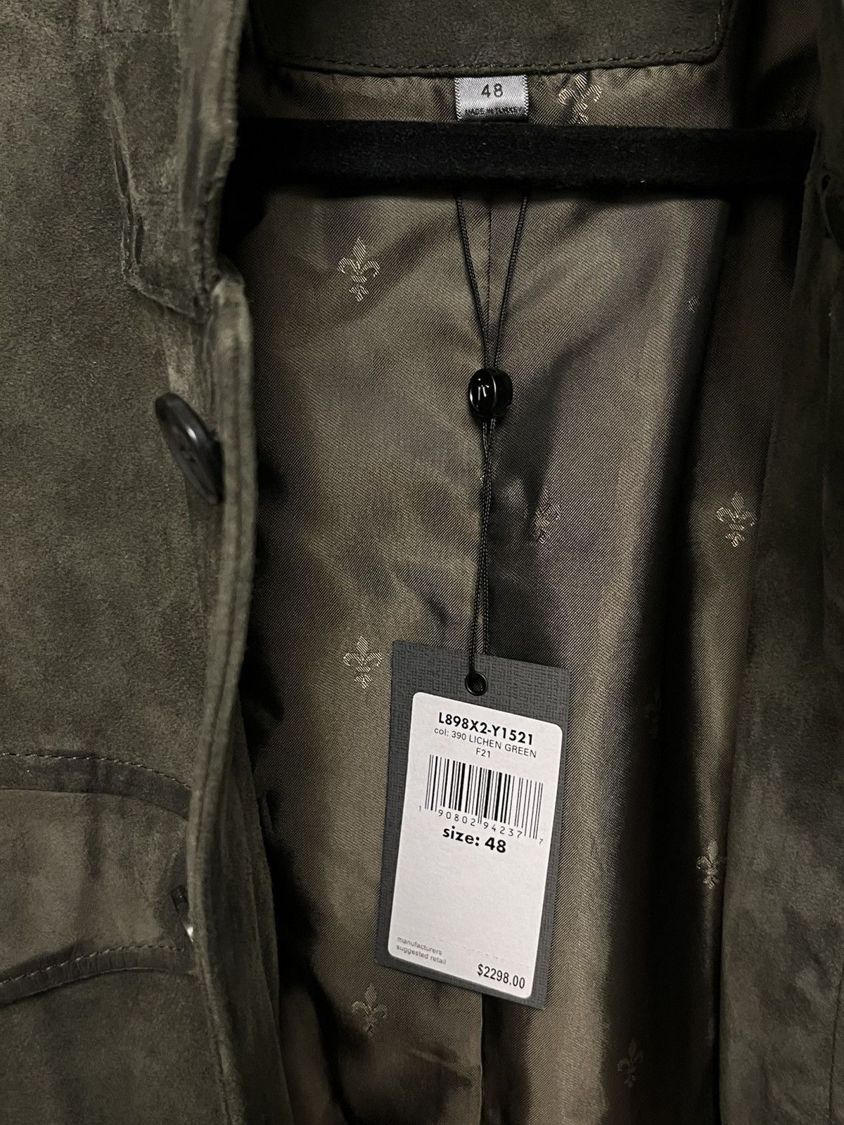John Varvatos 3/4 garment washed leather jacket. EU 48 USA 38 Size US M / EU 48-50 / 2 - 10 Thumbnail