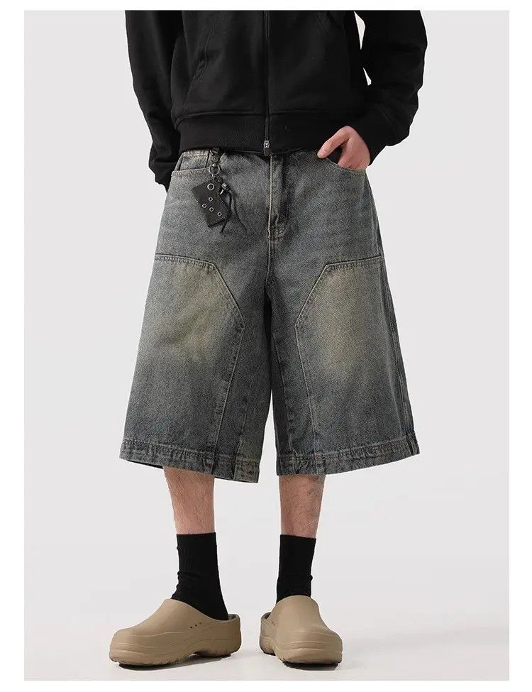 Japanese Brand × Jean × Streetwear Retro versatile wide leg Japanese Brand × Jean × Streetwear Retro versatile wide leg