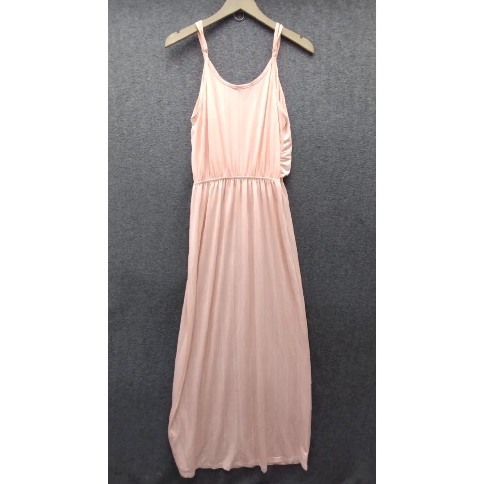 Vintage Exist Women's Jersey Sleeveless Maxi Dress L Peach/White Arrow Print Boho Dress Jersey Womens Maxi L Peach/White Arrow Print Boho Size L / US 10 / IT 46 - 2 Thumbnail