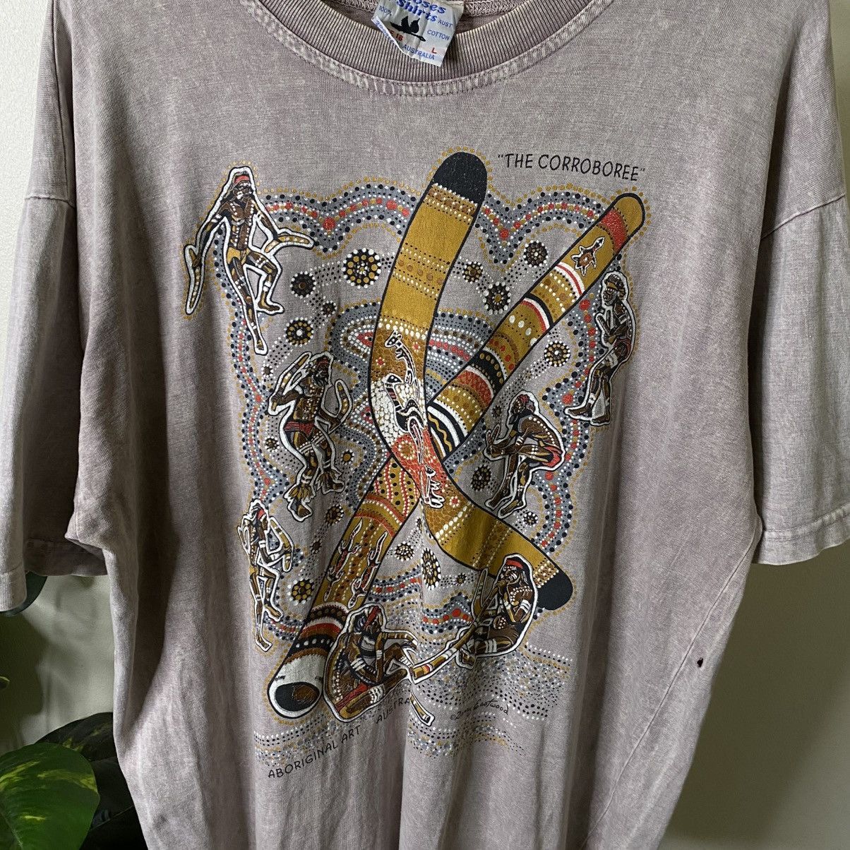 Vintage 1990s Australian Native Art Tee Size US XL / EU 56 / 4 - 2 Thumbnail