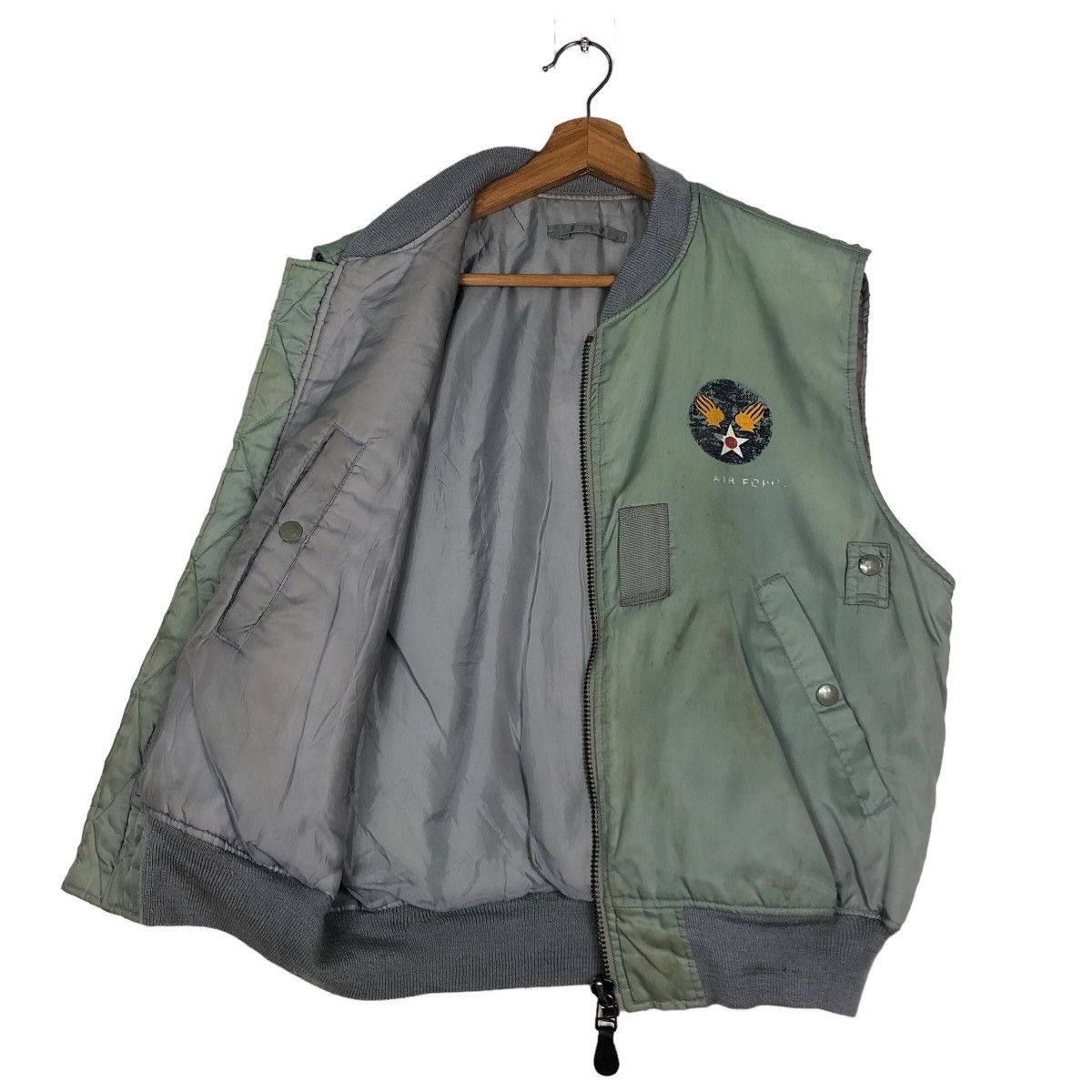 Other 🔥Vintage Fly Bomber Vest Jacket USN Military Biker Size US M / EU 48-50 / 2 - 11 Thumbnail