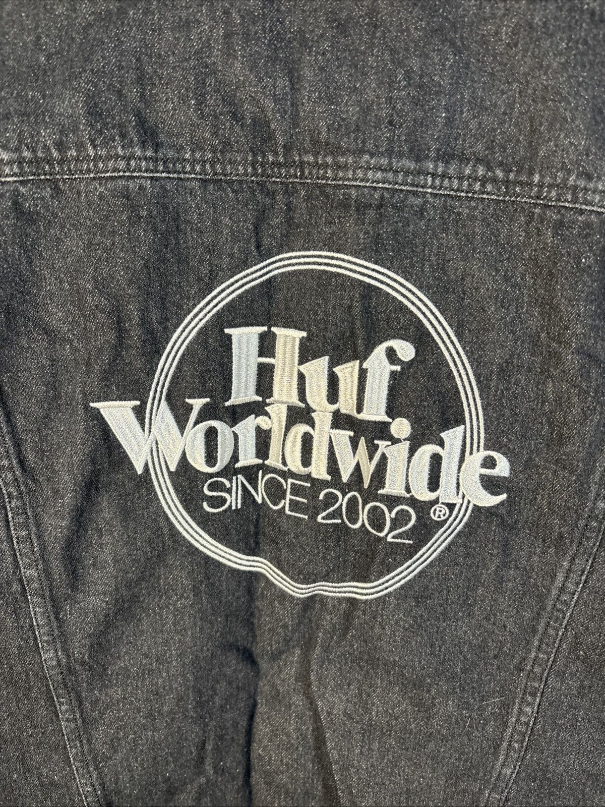 Huf HUF Worldwide 2002 Denim Full Button Jean Jacket Large Size US L / EU 52-54 / 3 - 7 Thumbnail