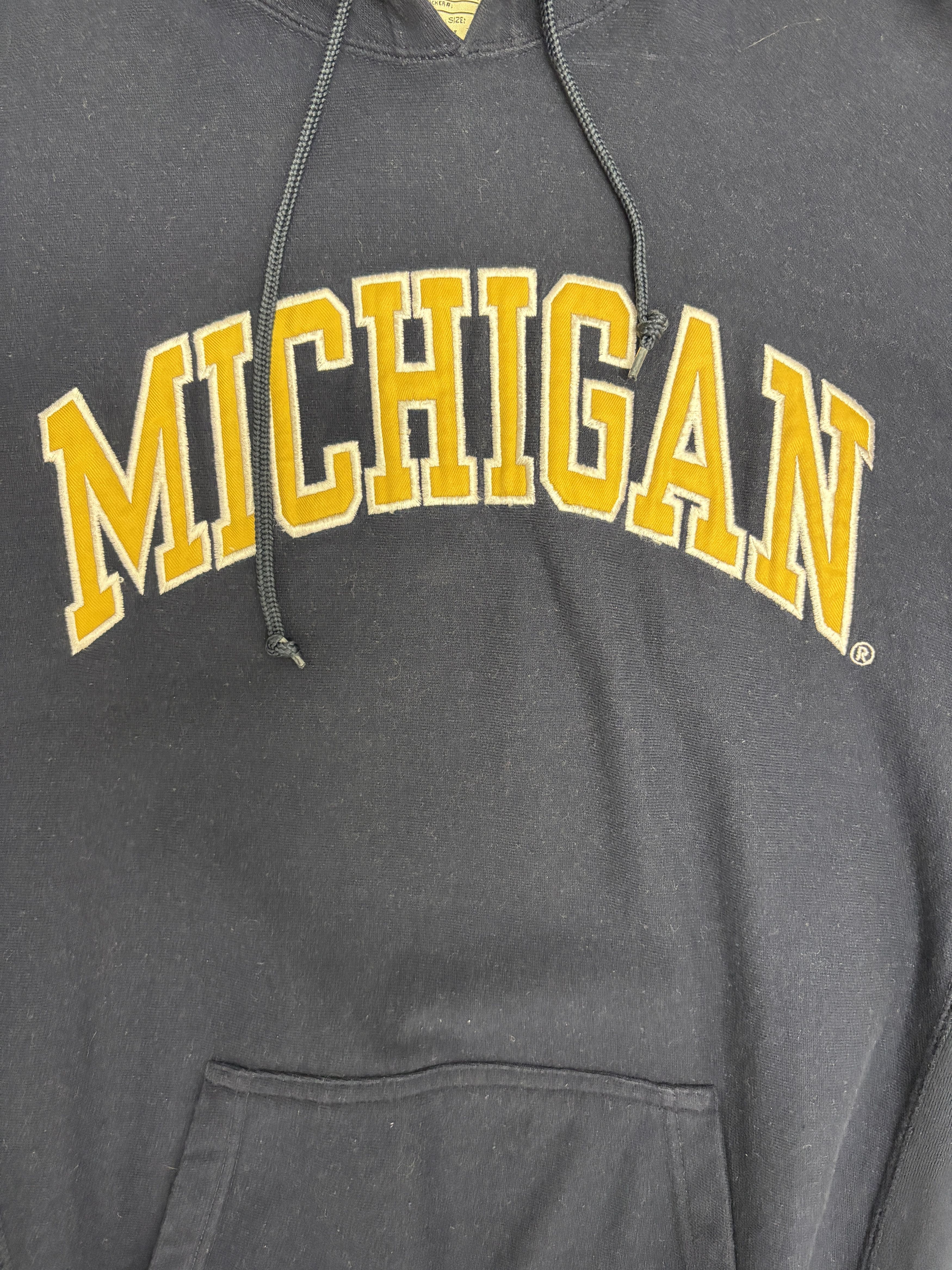 Vintage Michigan Wolverines Stitched Vintage Hoodie Size US L / EU 52-54 / 3 - 2 Thumbnail