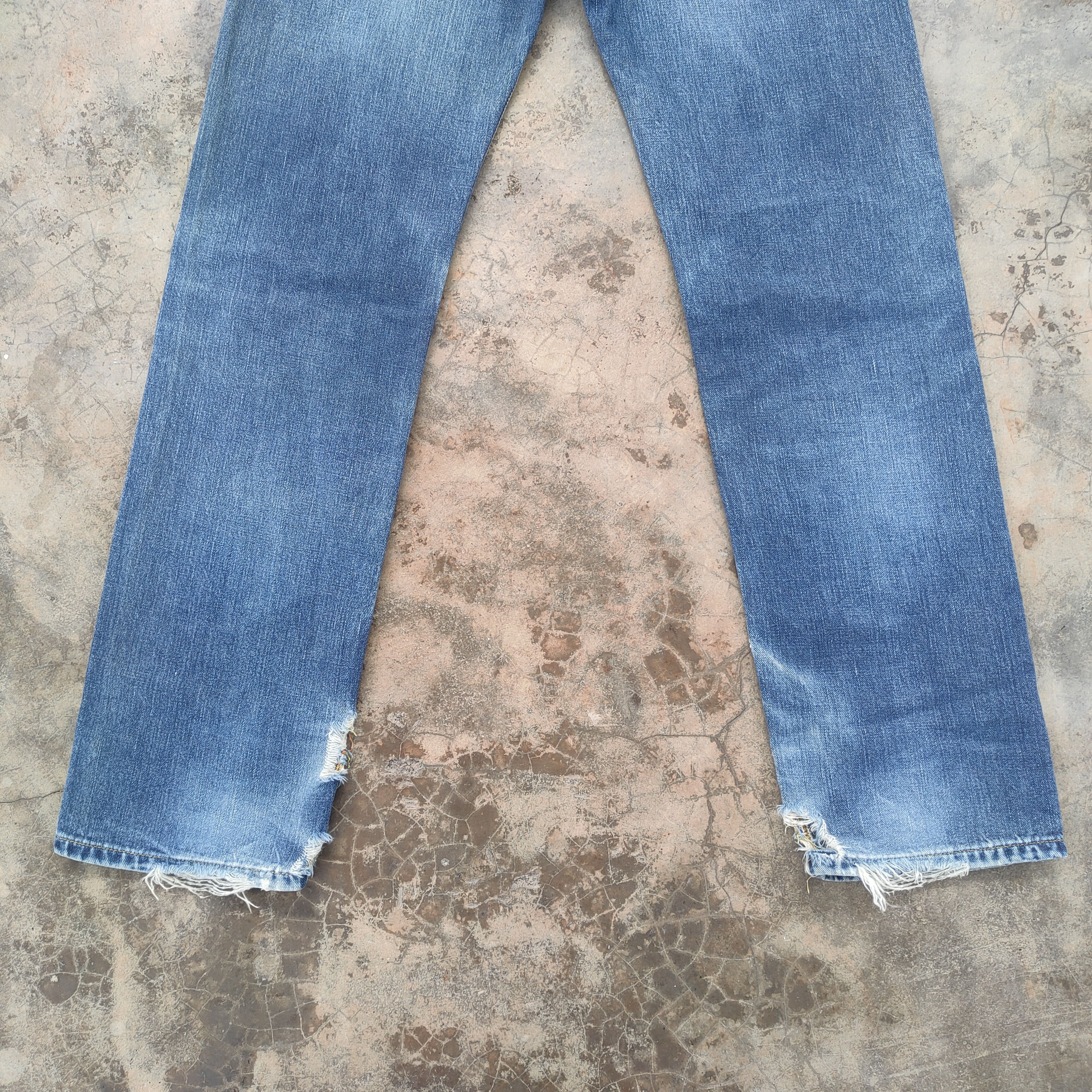 Lee # VINTAGE LEE DISTRESSED FADED JEANS DENIM PANTS Size US 30 / EU 46 - 10 Thumbnail
