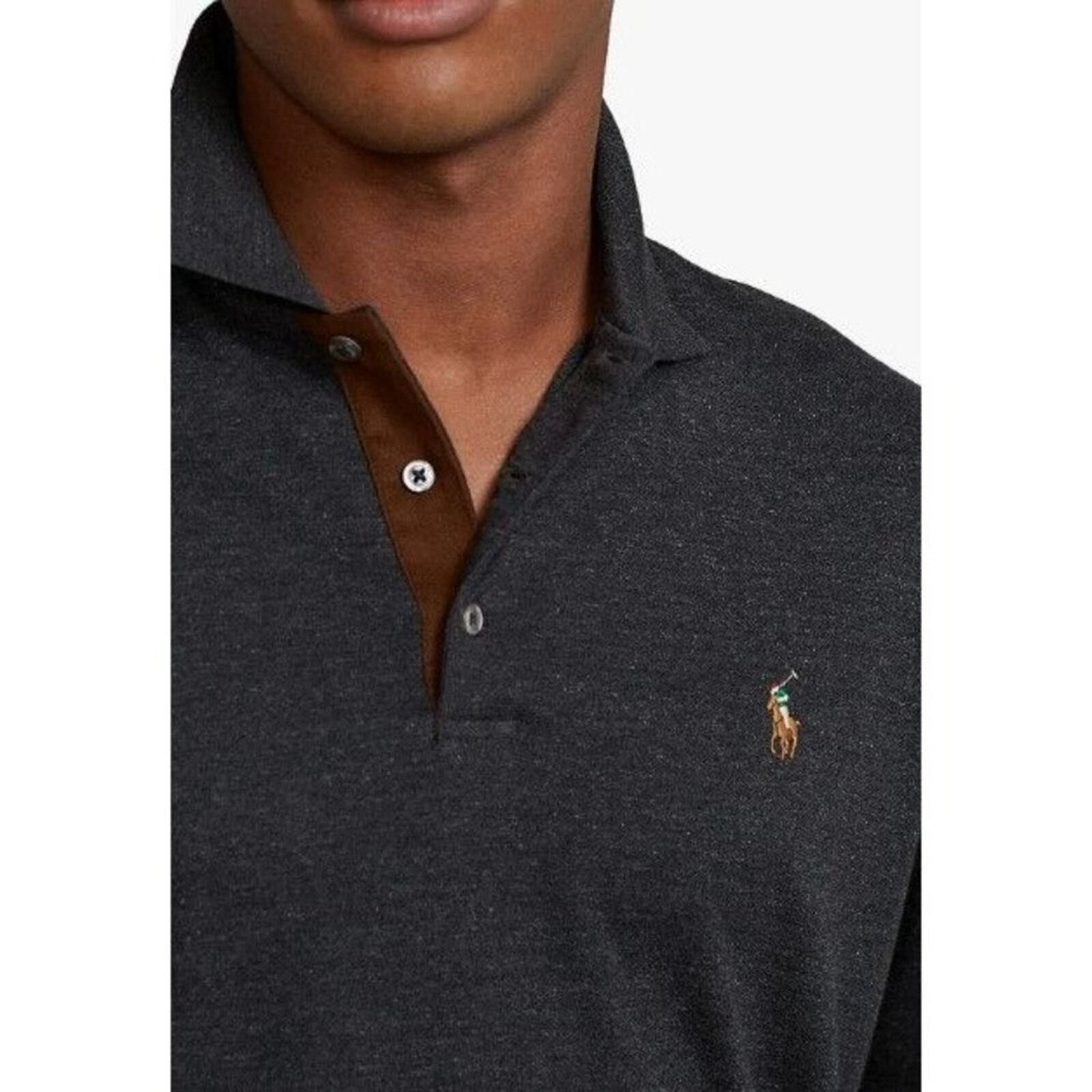 Polo Ralph Lauren Polo Ralph Lauren Flesh Pony Logo Longsleeve Polo Shirt 4XLT Size US XXL / EU 58 / 5 - 11 Thumbnail