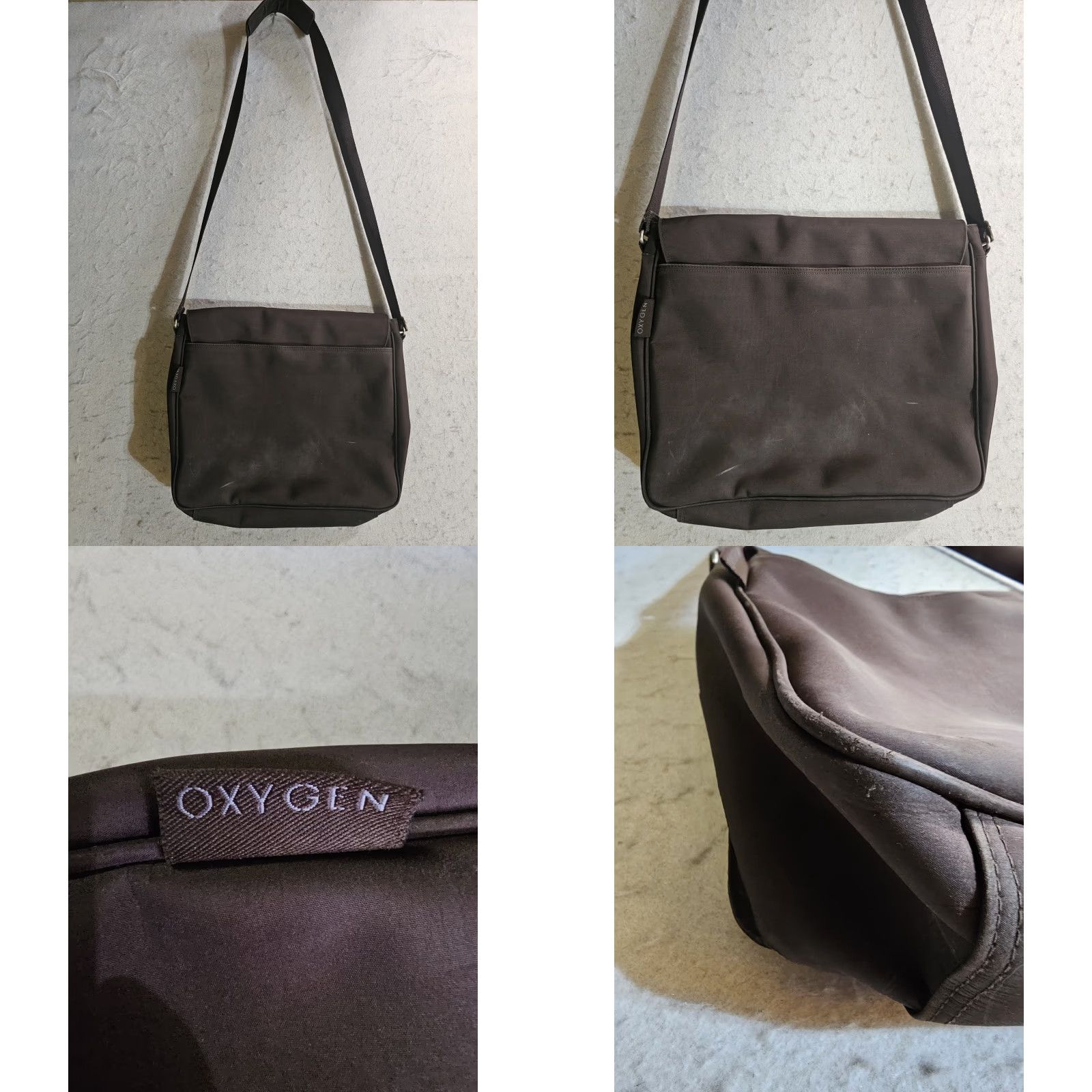 Vintage Kipling Oxygen O2 Nylon Messenger Computer Bag Shoulder Bag Dark Purple Tote Women Size ONE SIZE - 8 Thumbnail