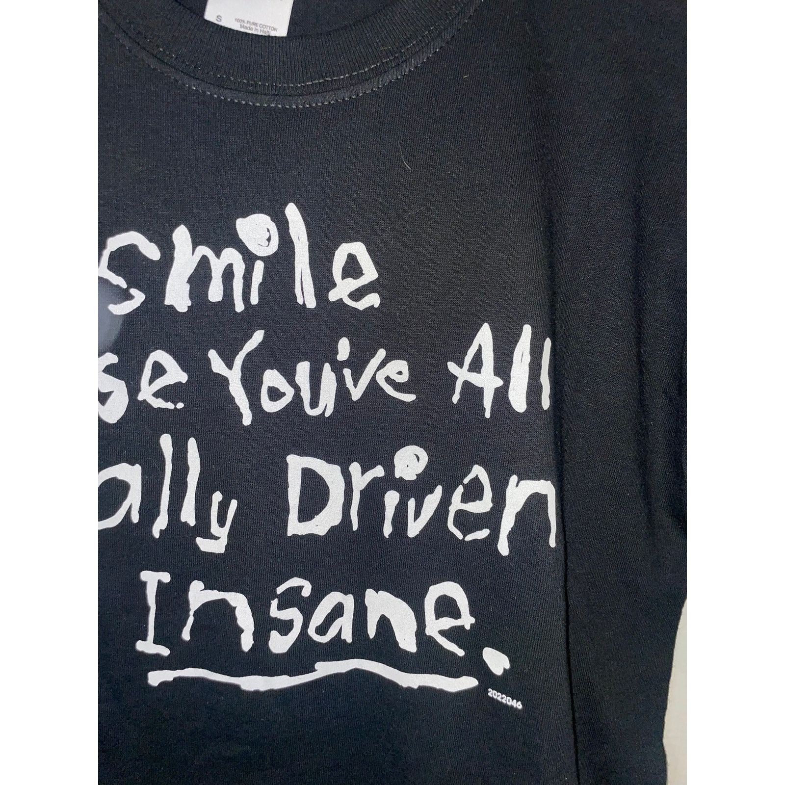 Gildan Y2K I Smile Cause You've All Driven Me Insane Shirt 2000s S Size US S / EU 44-46 / 1 - 3 Thumbnail