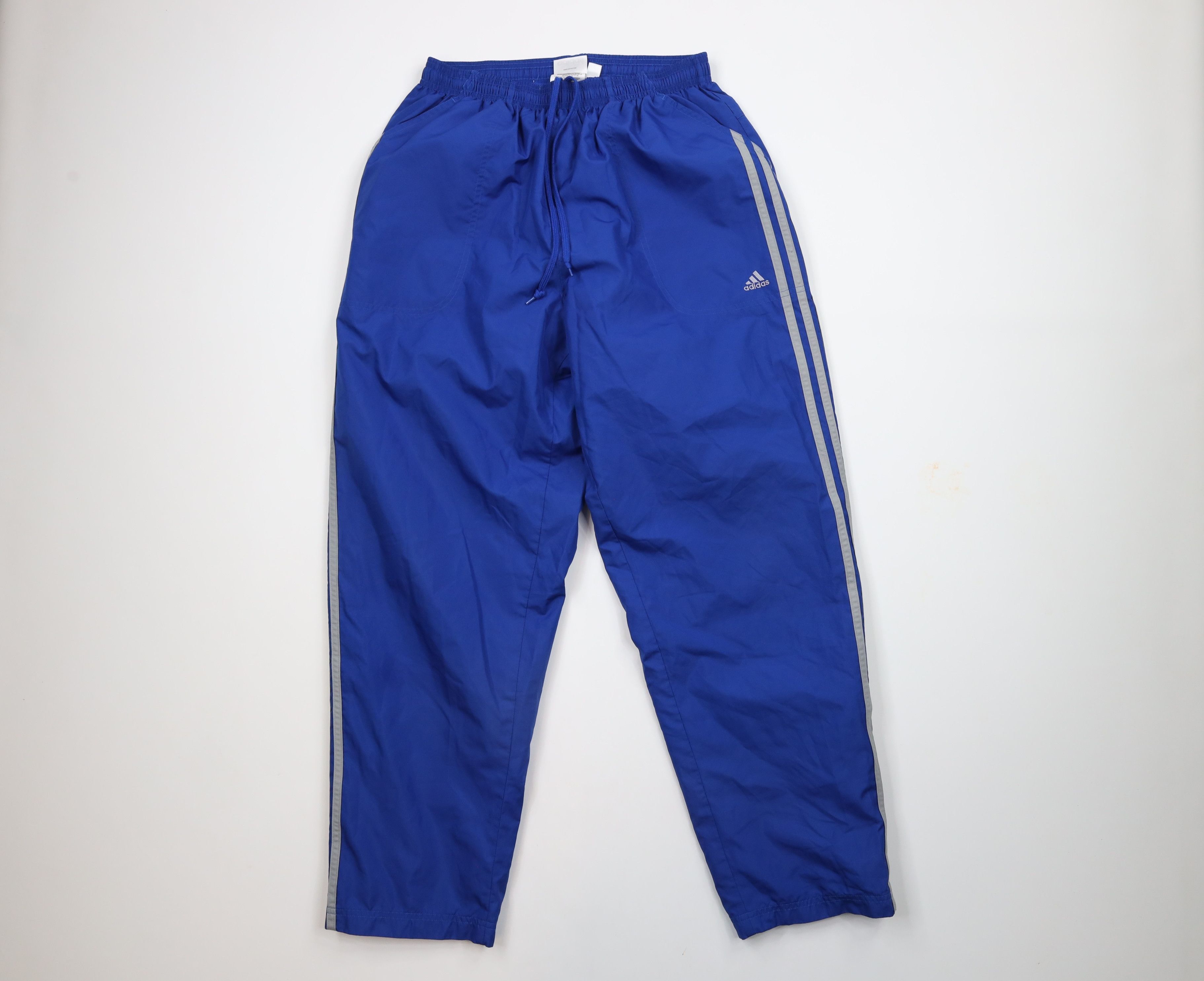 Adidas × Vintage Vintage Y2K 2001 Adidas Striped Lined Windbreaker Pants Size US 36 / EU 52 - 1 Thumbnail