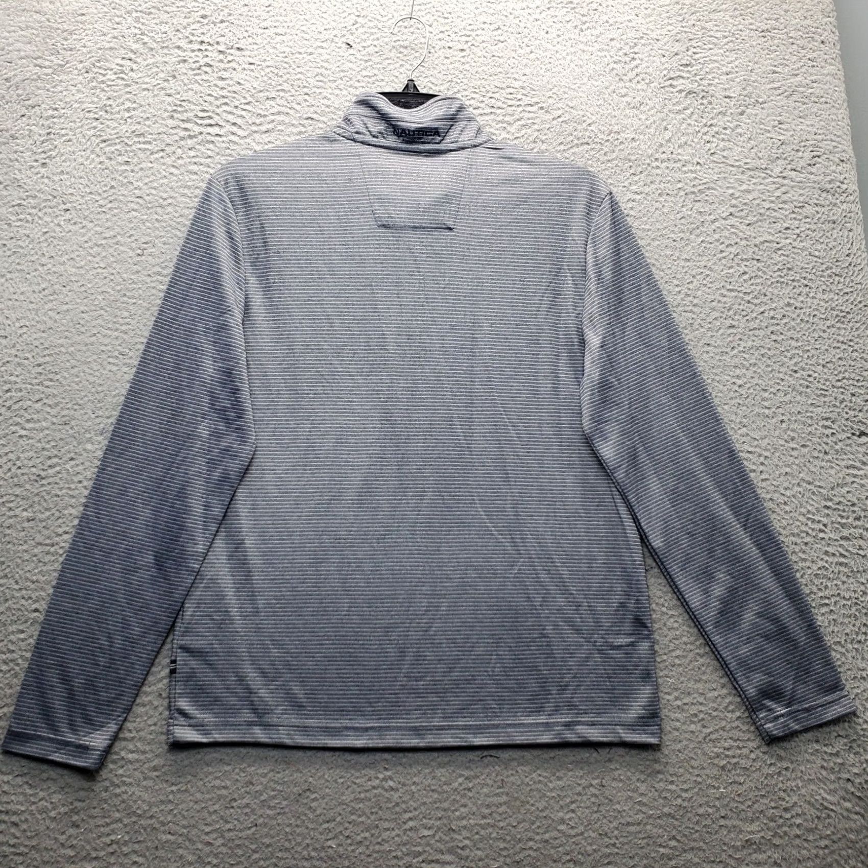Nautica Nautica Mens 1/4 Zip Pullover Striped Moisture Wicking K58117 M Multicolor Shirt Size US M / EU 48-50 / 2 - 2 Thumbnail