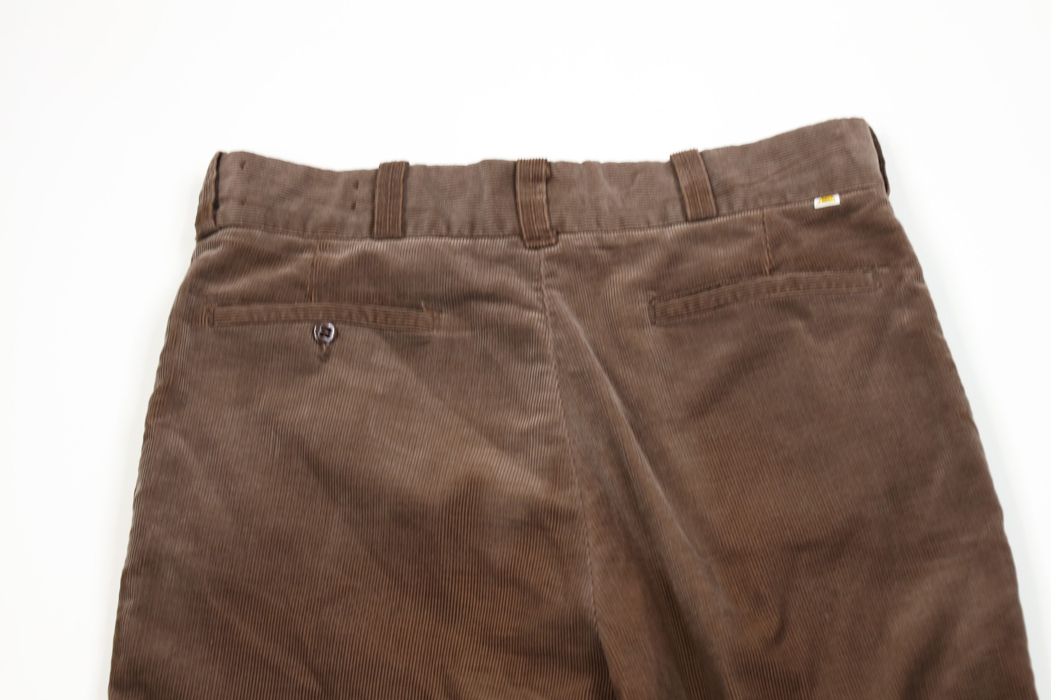 Big Mac Vintage 70s Big Mac Corduroy Wide Leg Chino Pants Brown USA Size US 32 / EU 48 - 10 Thumbnail
