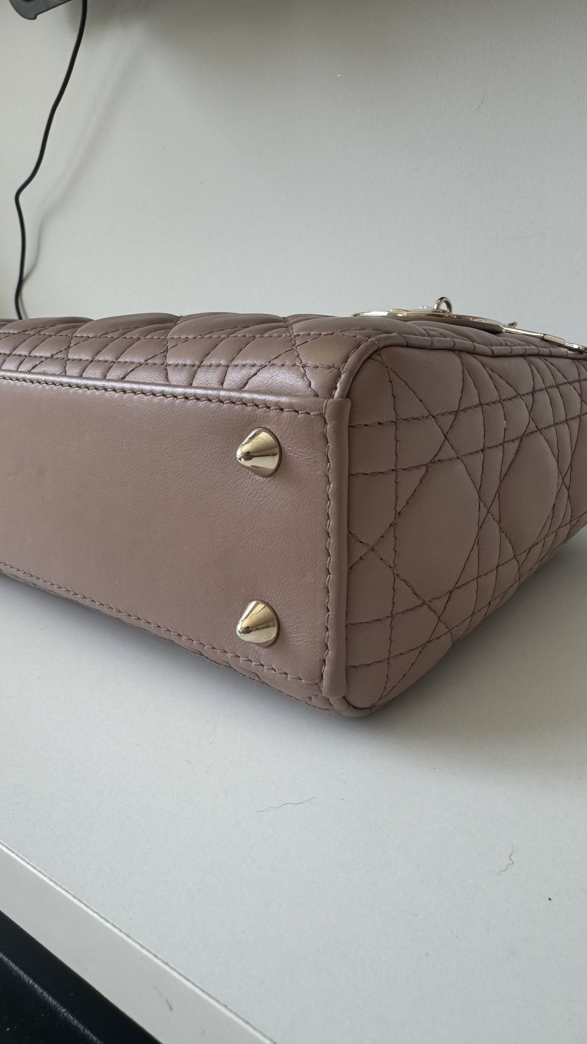 Dior DIOR Small Lady Dior My ABCDior Bag - Cannage Lambskin Size ONE SIZE - 11 Thumbnail