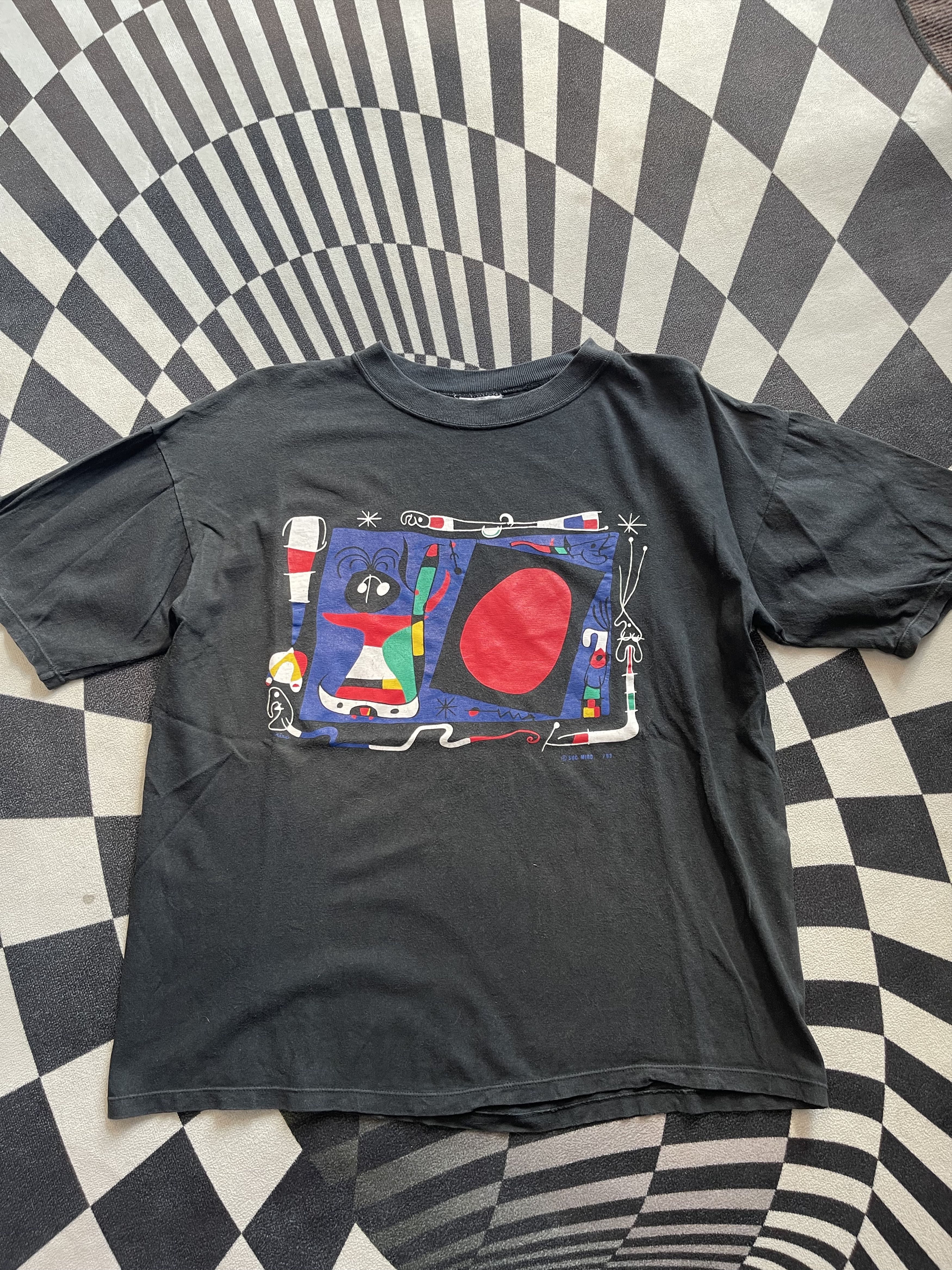 Arts & Science Joan Miro "Successió Miró" Art T-Shirt 1993 L Size US L / EU 52-54 / 3 - 1 Thumbnail
