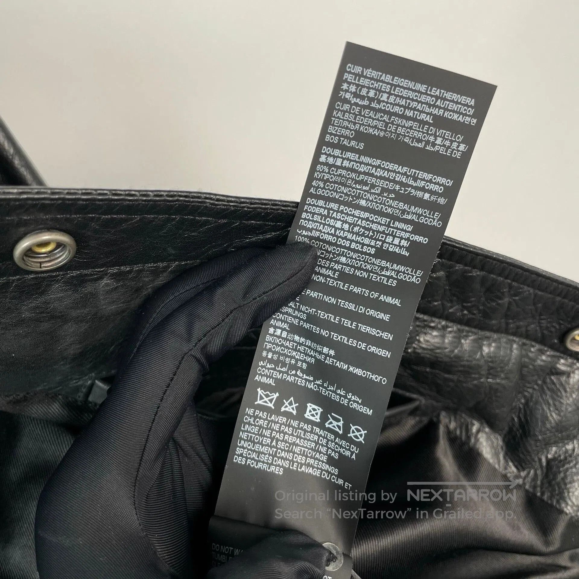 Saint Laurent Paris Saint Laurent Black Leather Jacket. Size XS / US 0-2 / IT 36-38 - 6 Thumbnail