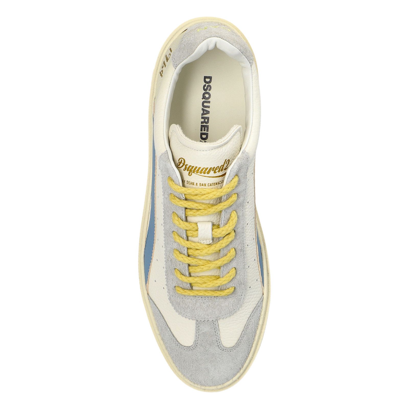 Dsquared2 DSQUARED2 Rider White Leather Sneakers New And Authentic (Me Size US 7.5 / EU 40-41 - 4 Thumbnail