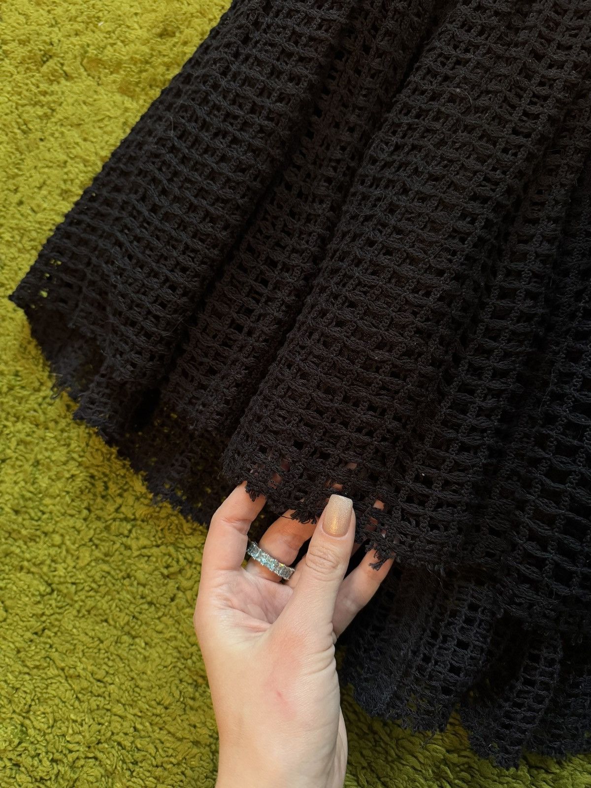 Designer × Dolce & Gabbana Dolce & Gabbana D&G avant garde mesh crochet skirt Size 26" / US 2 / IT 38 - 3 Thumbnail