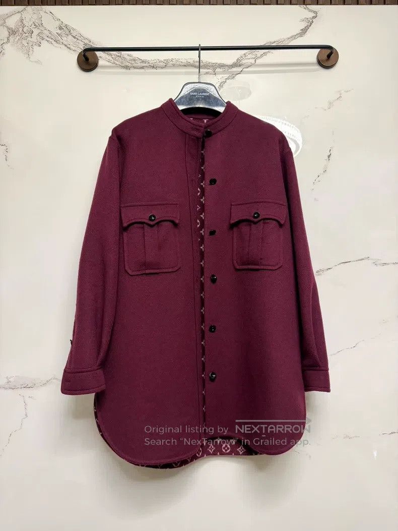 Louis Vuitton Louis Vuitton Burgundy print coat Size XS / US 0-2 / IT 36-38 - 1 Thumbnail