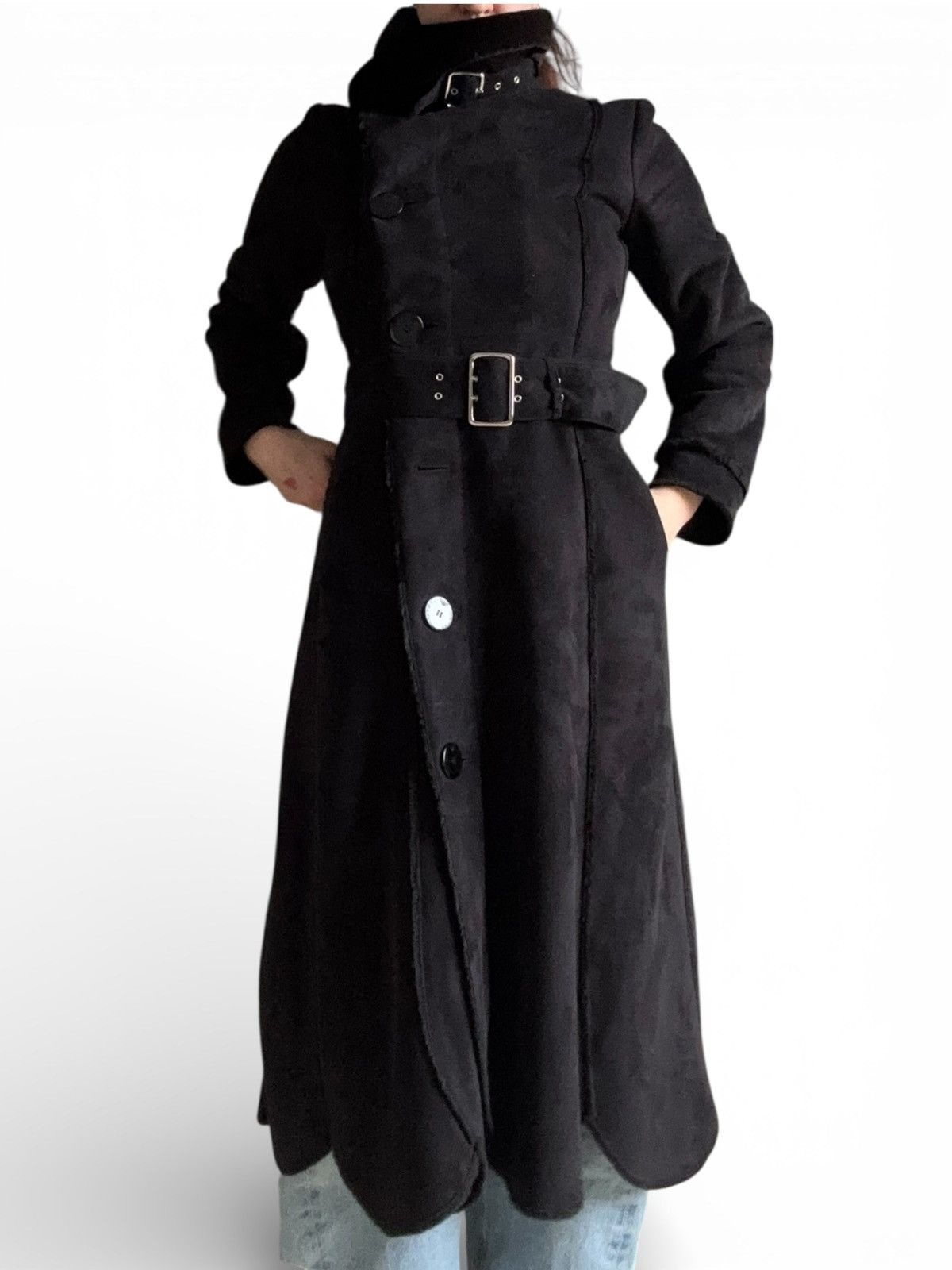 Emporio Armani Emporio Armani Shearling Coat VINTAGE Size S / US 4 / IT 40 - 2 Thumbnail