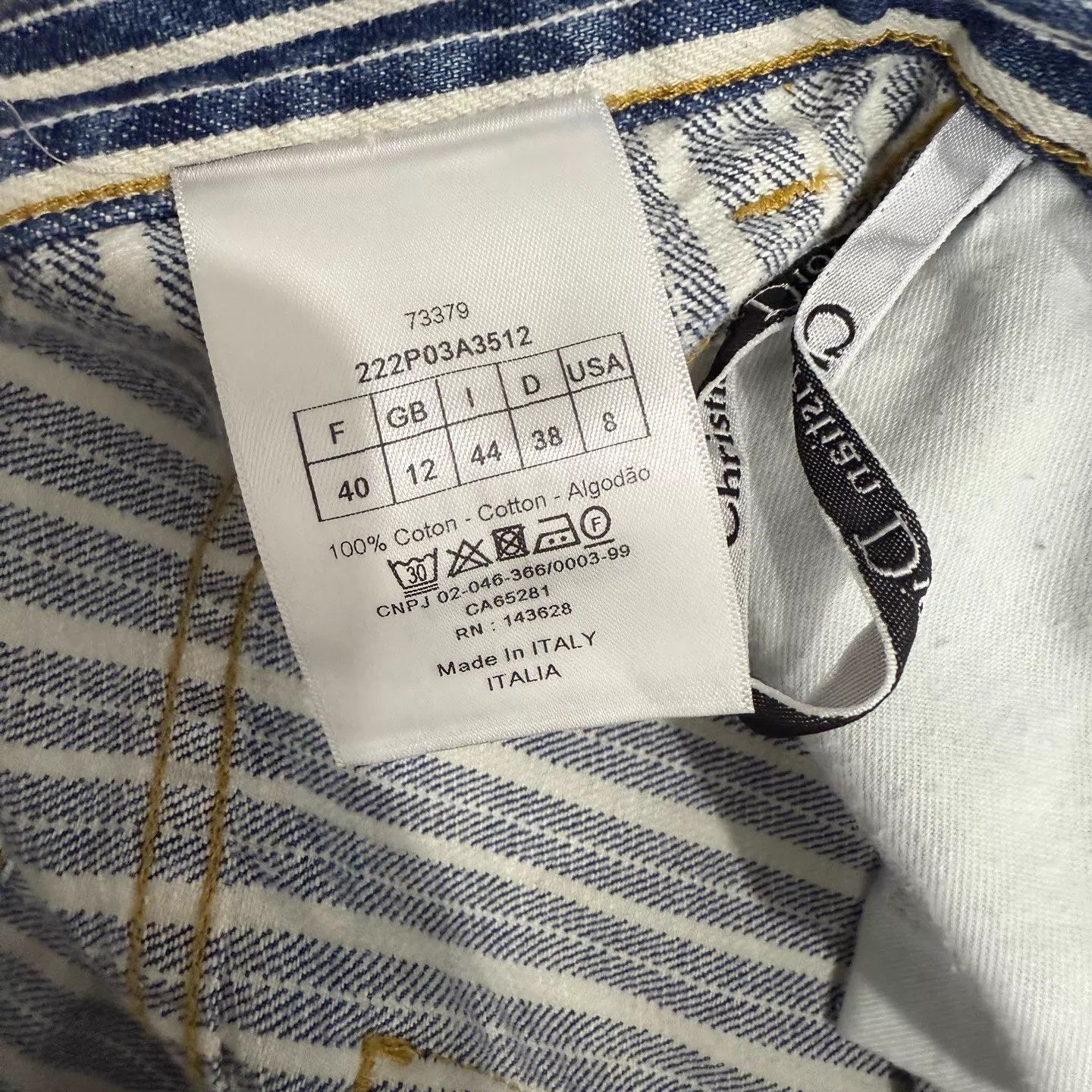 Dior Dior Blue Striped Casual Pants 40 99 New Size 28" / US 6 / IT 42 - 4 Thumbnail