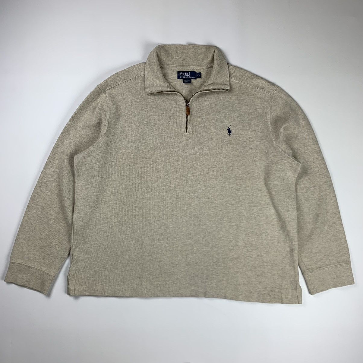 Polo Ralph Lauren × Vintage Ralph Lauren half zip cotton sweater Size US XL / EU 56 / 4 - 2 Thumbnail
