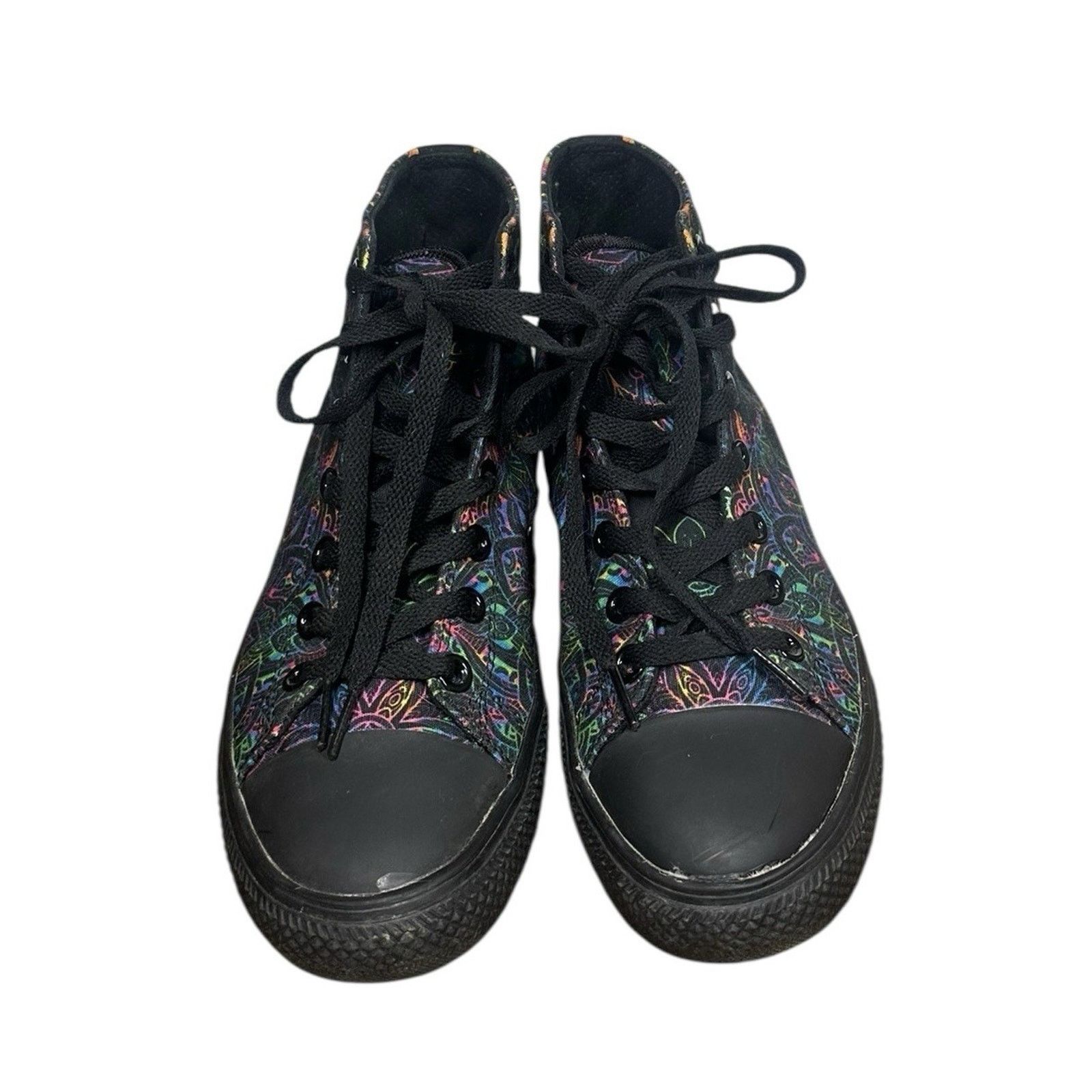 Other Raad Skull Roses Canvas High Top Punk Skater Women 8 Men 6.5 Size US 6.5 / EU 39-40 - 5 Thumbnail