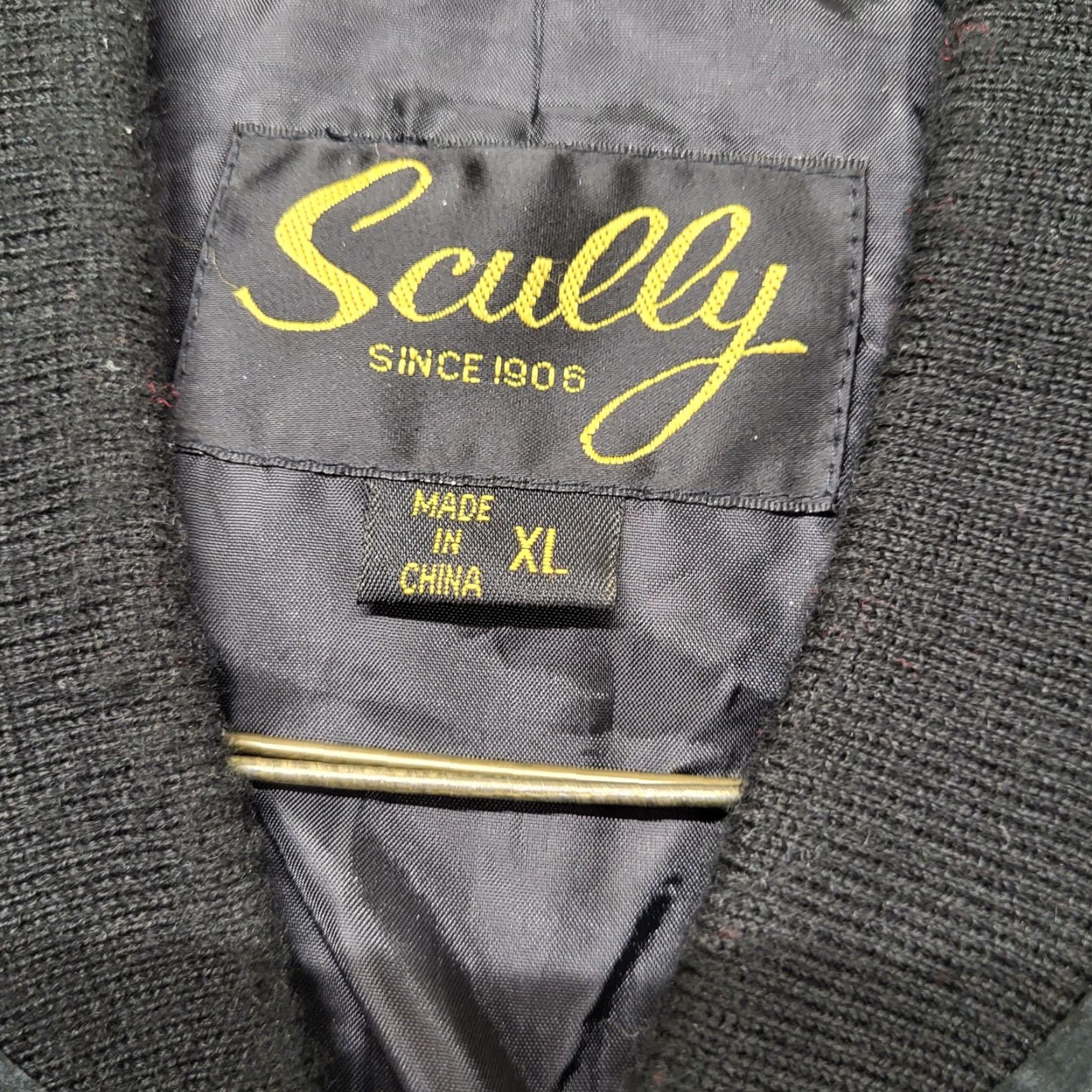 Scully VINTAGE Scully Leather Jacket Men's XL Black Brown Bomber Coat Cowboy Farm Western Leather Jacket for Travel Casual Workwear Mens XL Black Brown Size US XL / EU 56 / 4 - 2 Thumbnail