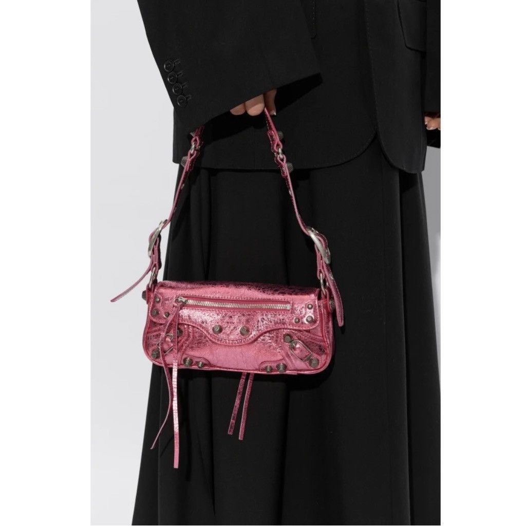 Balenciaga Balenciaga XSmall Le Cagole Metallic Leather Shoulder Bag Size ONE SIZE - 20 Thumbnail