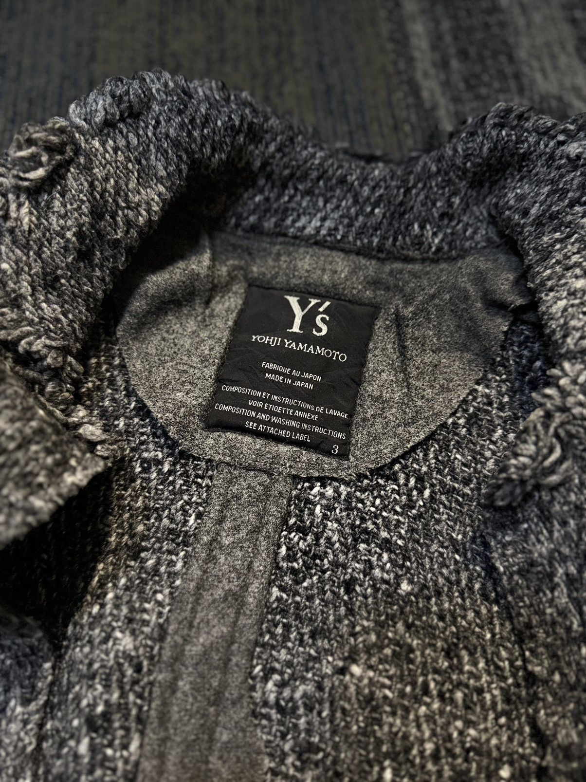 Yohji Yamamoto Y’s Yohji Yamamoto Distressed Batwing Wool Knit Jacket Size US M / EU 48-50 / 2 - 13 Thumbnail