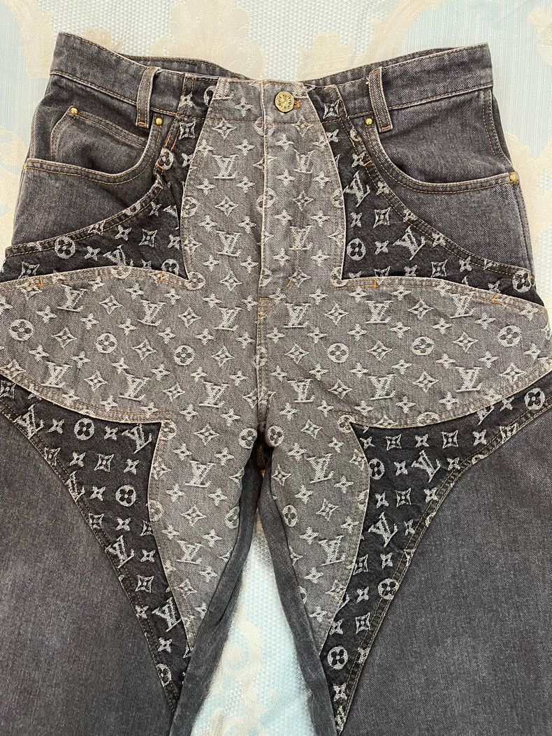 Louis Vuitton LV Denim Pants with Logo Design-2506 Size 30" / US 8 / IT 44 - 2 Thumbnail