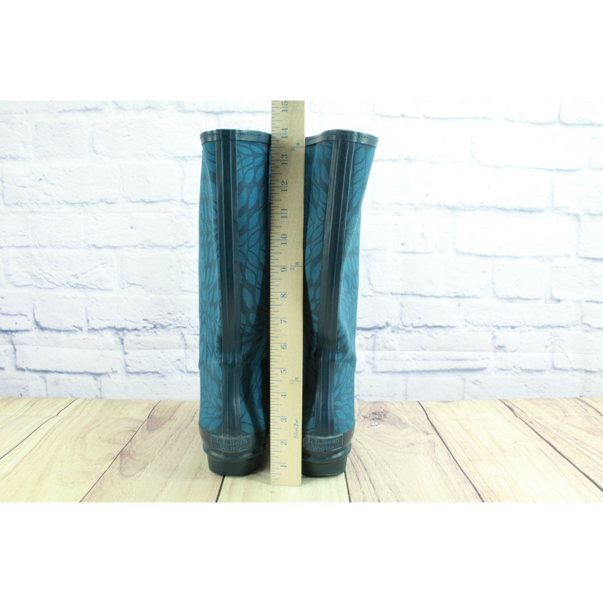 L.L. Bean LL Bean Wellie Women's Pull On Waterproof Tall Rain Boots Size US 11 / IT 41 - 6 Thumbnail
