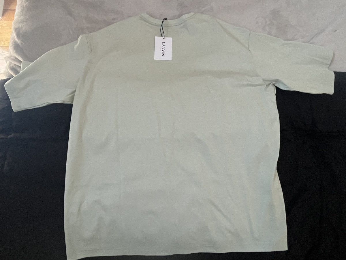 Lanvin LANVIN Curb Embroidered Sage Green Sz: XXL Orig: $690 Size US XXL / EU 58 / 5 - 2 Thumbnail