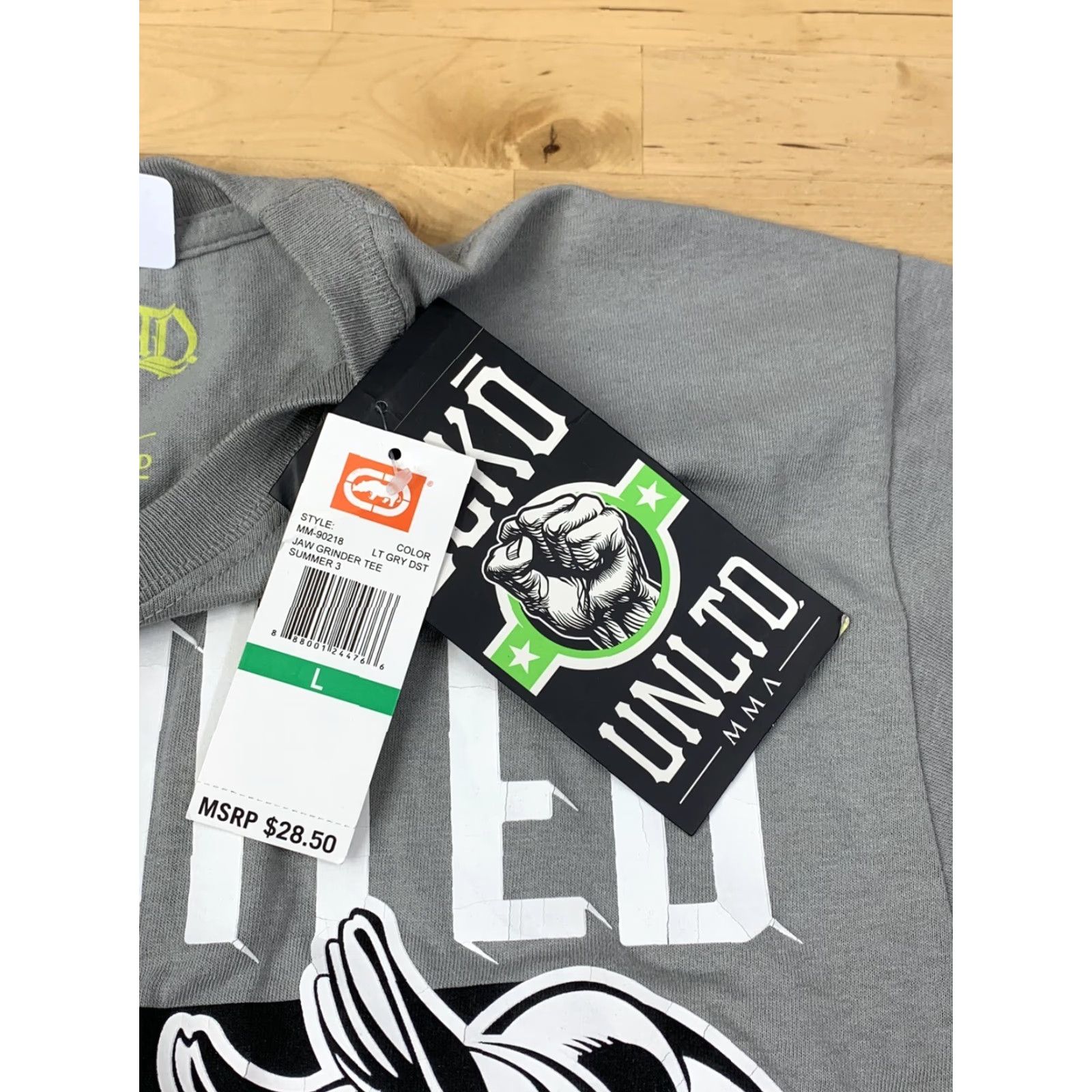 Ecko Unltd. ECKO Unltd. MMA Graphic T Shirt Mens L Gray Rhino Logo Casual Short Sleeve Size US L / EU 52-54 / 3 - 4 Thumbnail