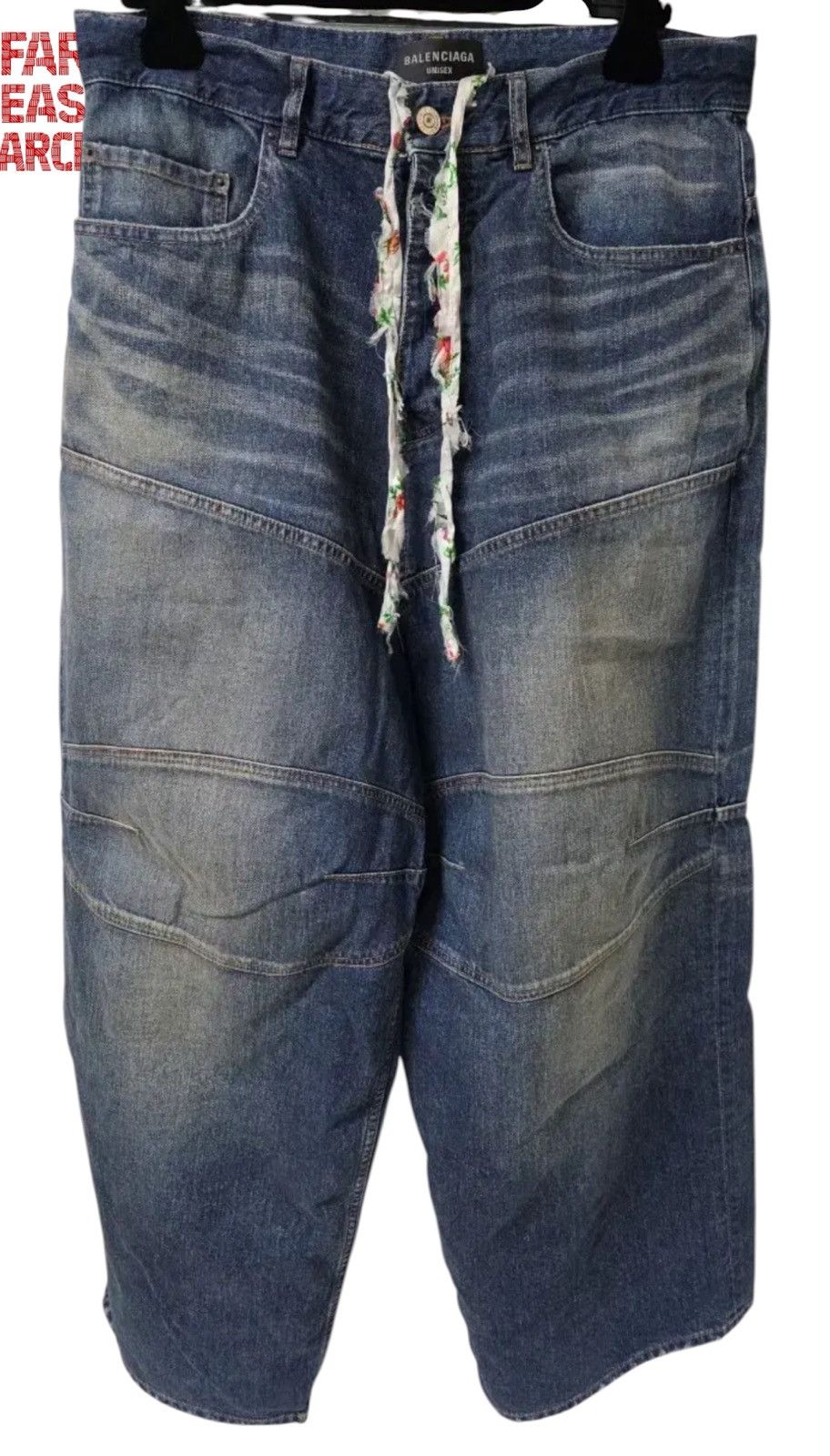 Balenciaga Balenciaga Double Knee Denim Pants Size US 30 / EU 46 - 1 Thumbnail