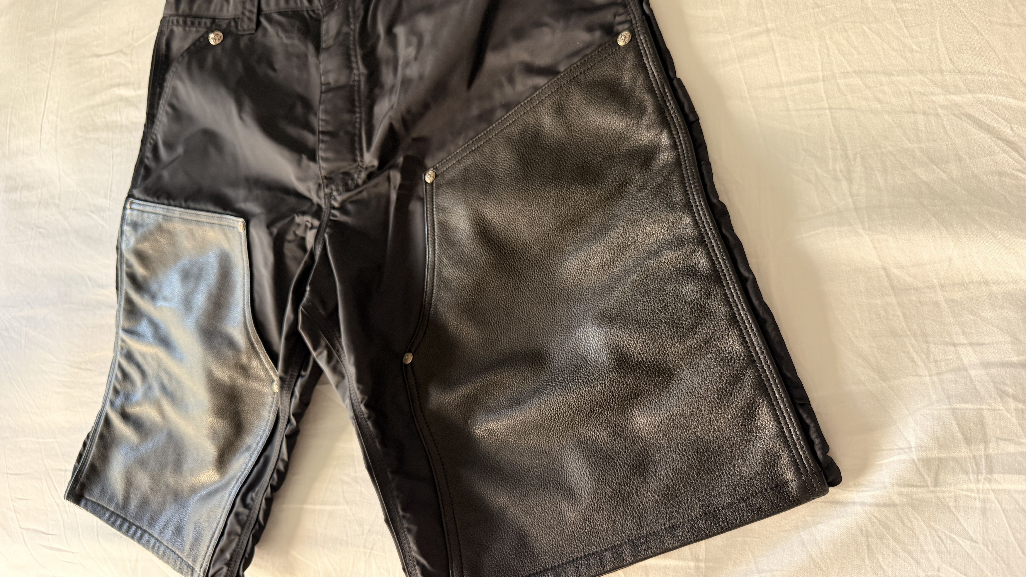 Chrome Hearts Chrome Hearts Nylon Cross Patch Double Knee Carpenter Shorts Size US 36 / EU 52 - 2 Thumbnail