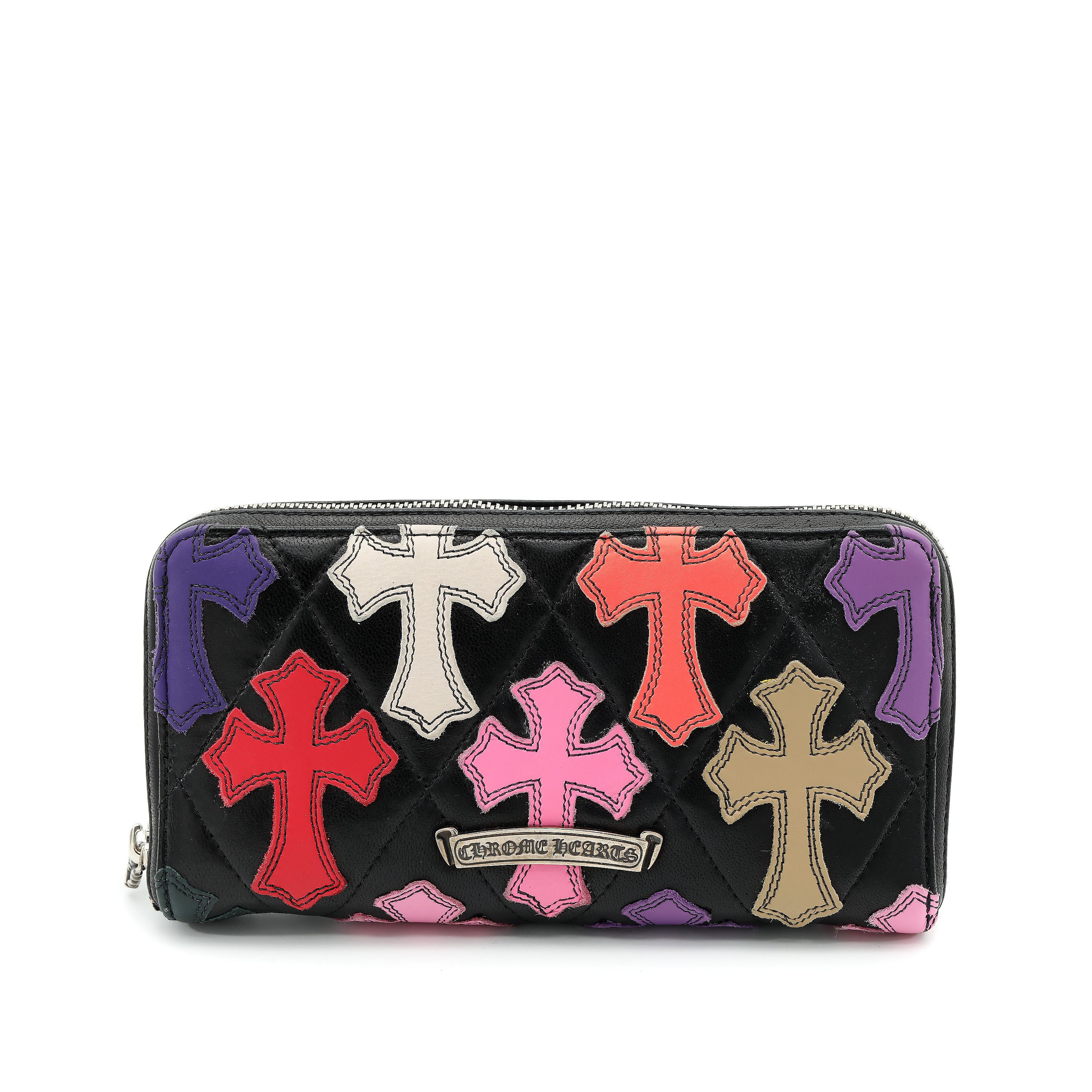 Chrome Hearts Quilted Leather Multi Color Patch Wallet Size ONE SIZE - 2 Thumbnail