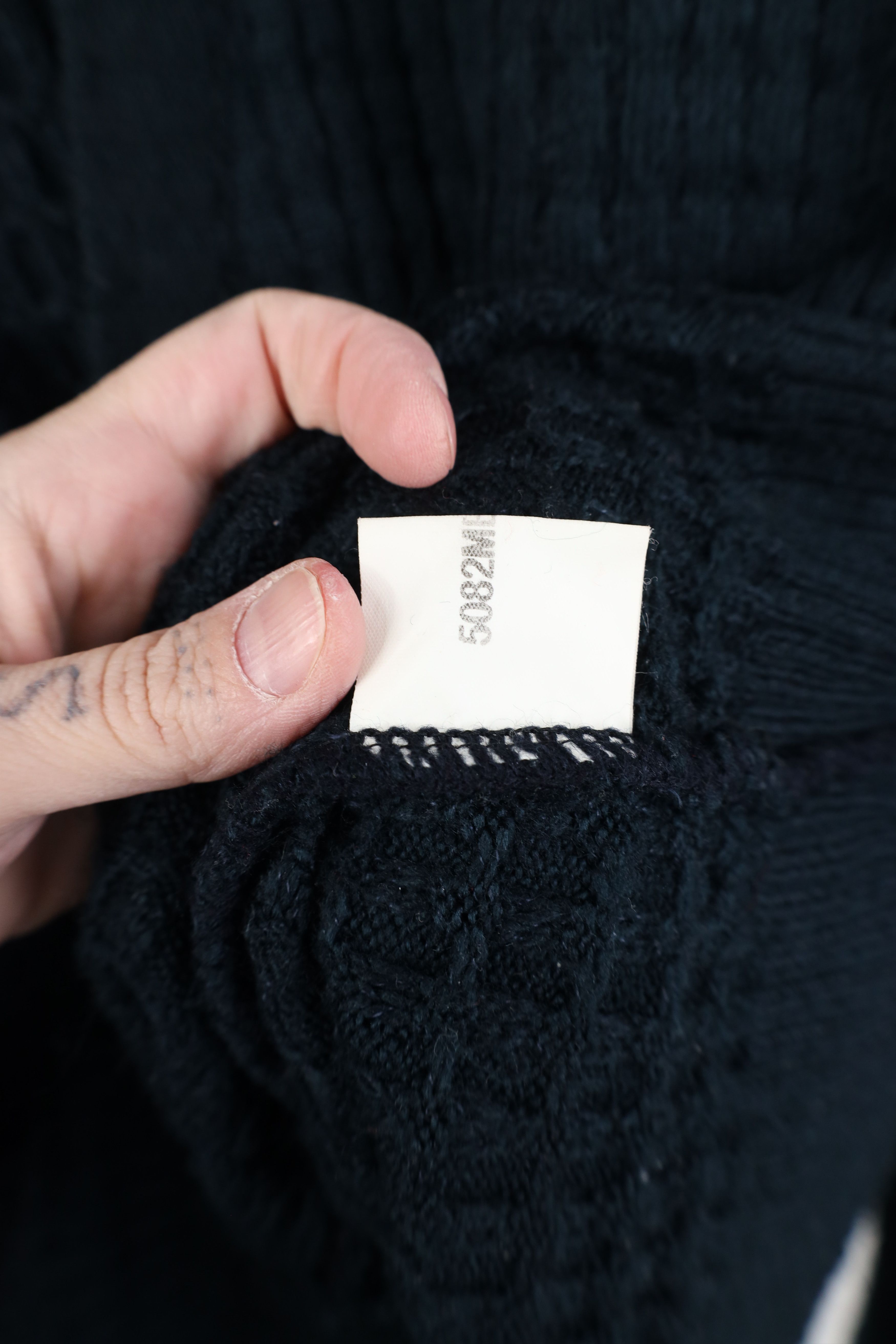 Vintage Vintage 90s Streetwear Blank Thermal Knit Cardigan Sweater Size US XL / EU 56 / 4 - 8 Thumbnail